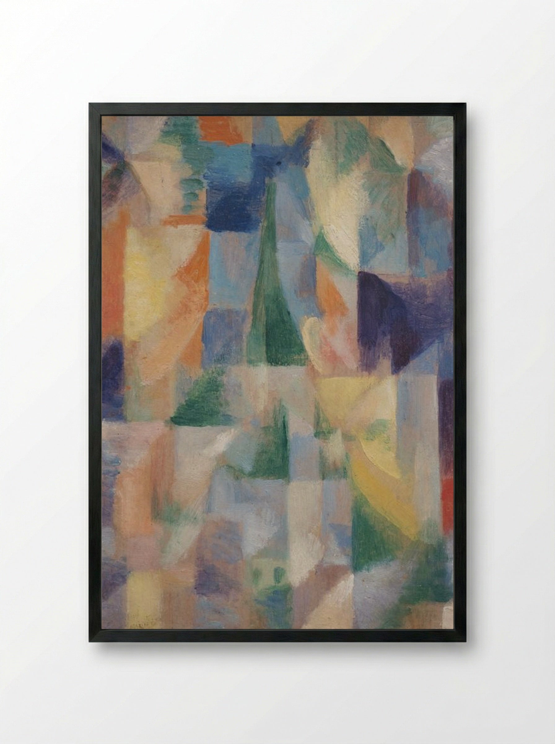 Untitled (Abstract Cityscape) - Fine Art Print - Framed Print Black
