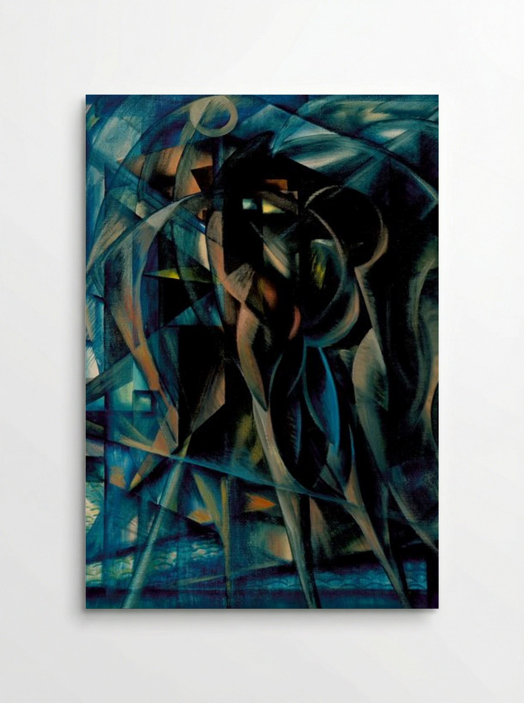 Figures in Blue - Benjamin F. Berlin - Poster