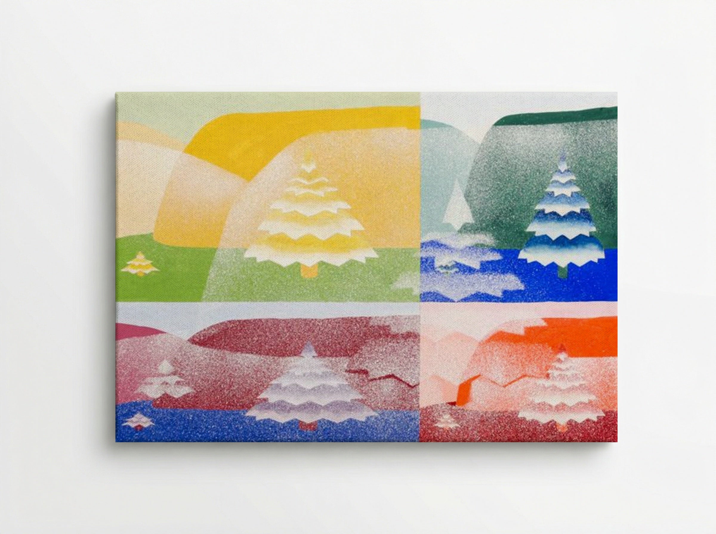 Trees, from 'The Mathematical Basis of the Arts' - Joseph Schillinger - Canvas