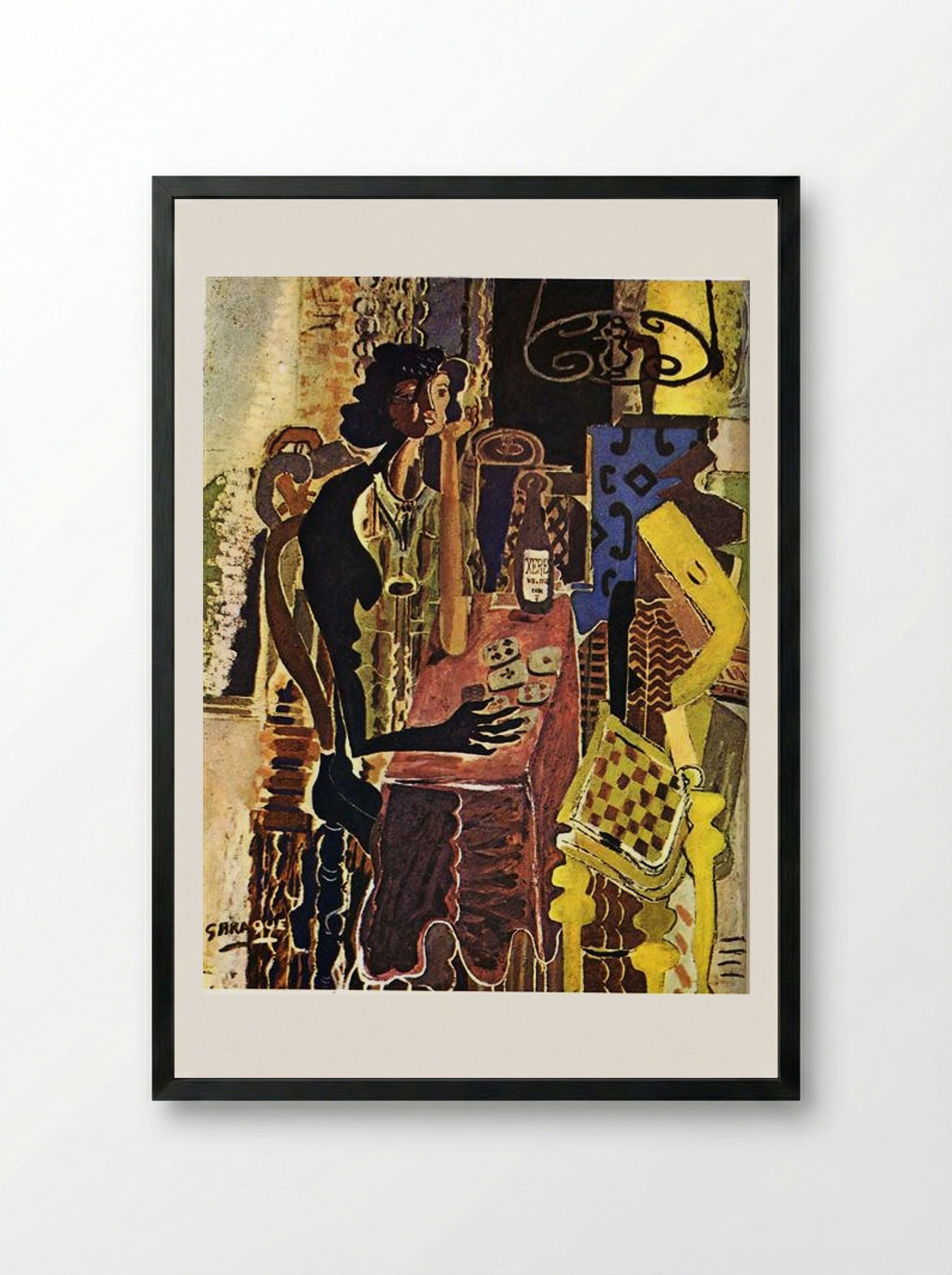 The Patience - Georges Braque - Framed Print Black