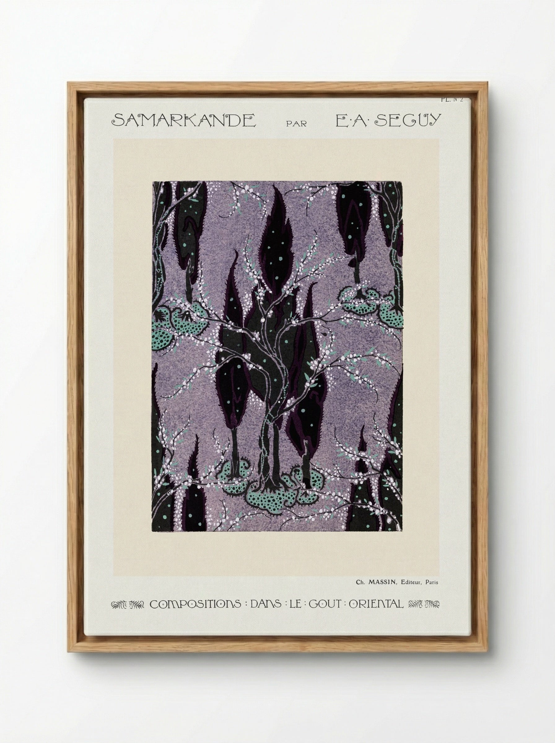 Samarkande, Plate No. 2 (Oriental Composition) - Émile-Allain Séguy - Framed Canvas Wood