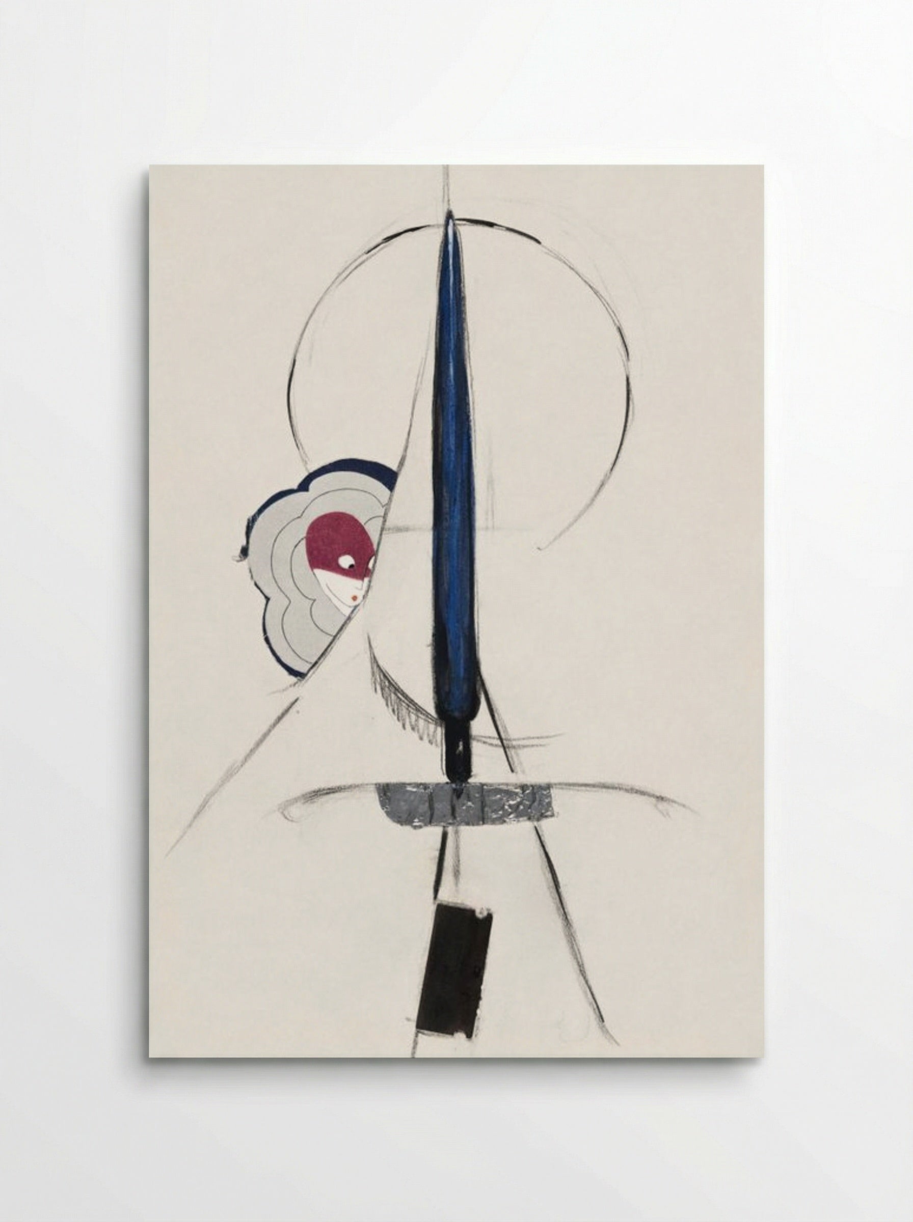 Untitled (Abstract Composition with Figure) - Arthur Dove - Poster