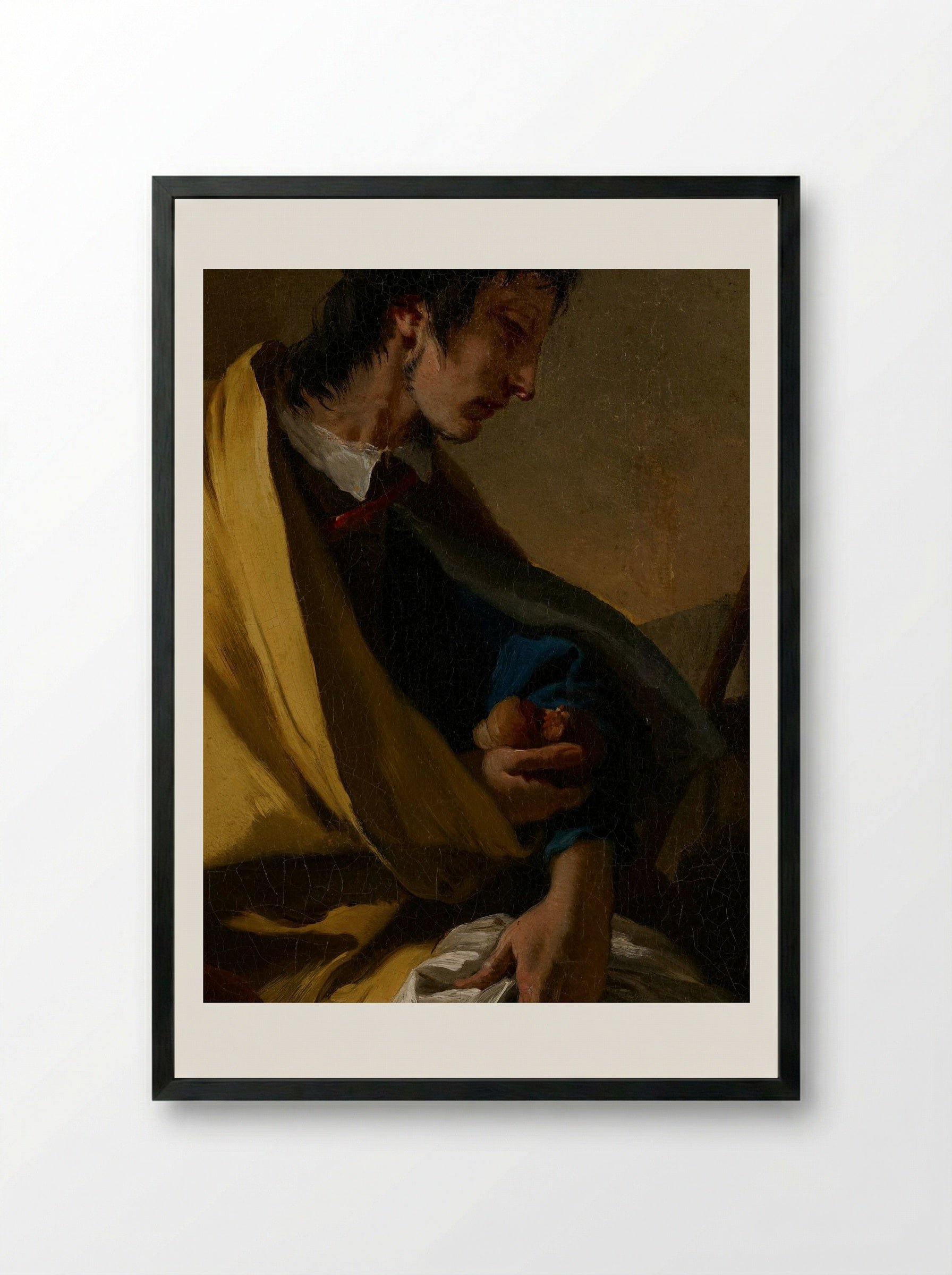 Saint Roch - Giovanni Battista Tiepolo - Framed Print Black
