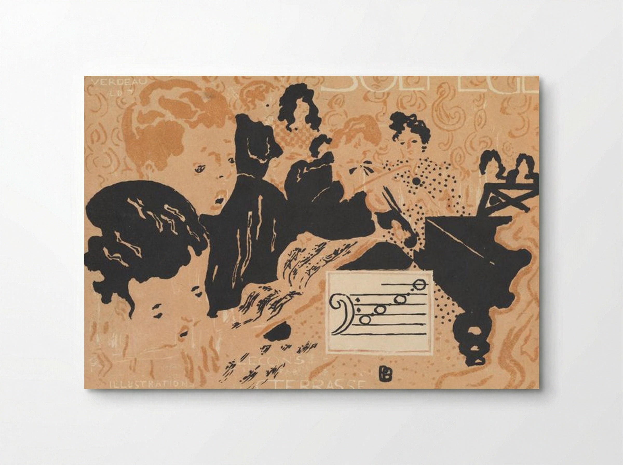 Preliminary Cover Design for Petit Solfège Illustré - Pierre Bonnard - Poster