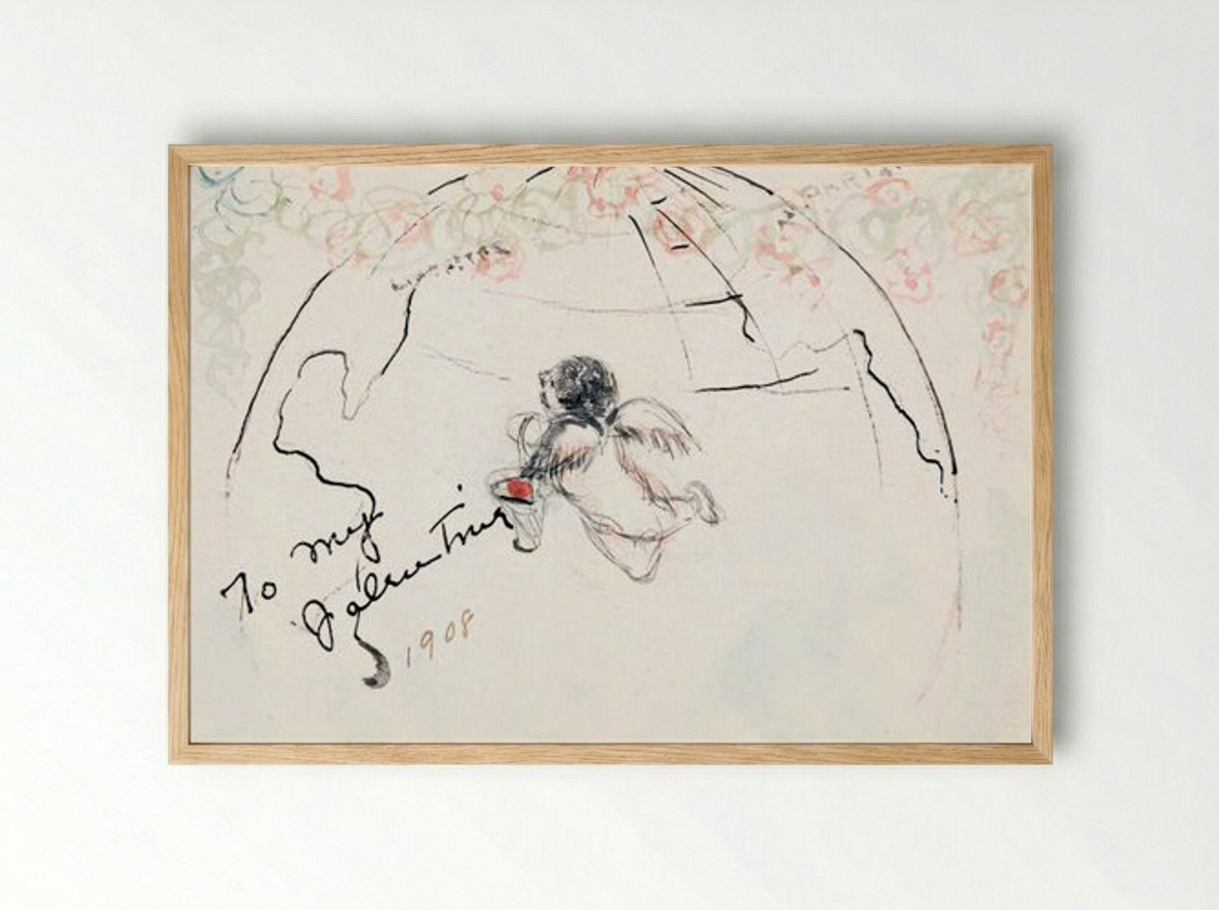 To My Valentine - Charles Demuth - Framed Print Wood
