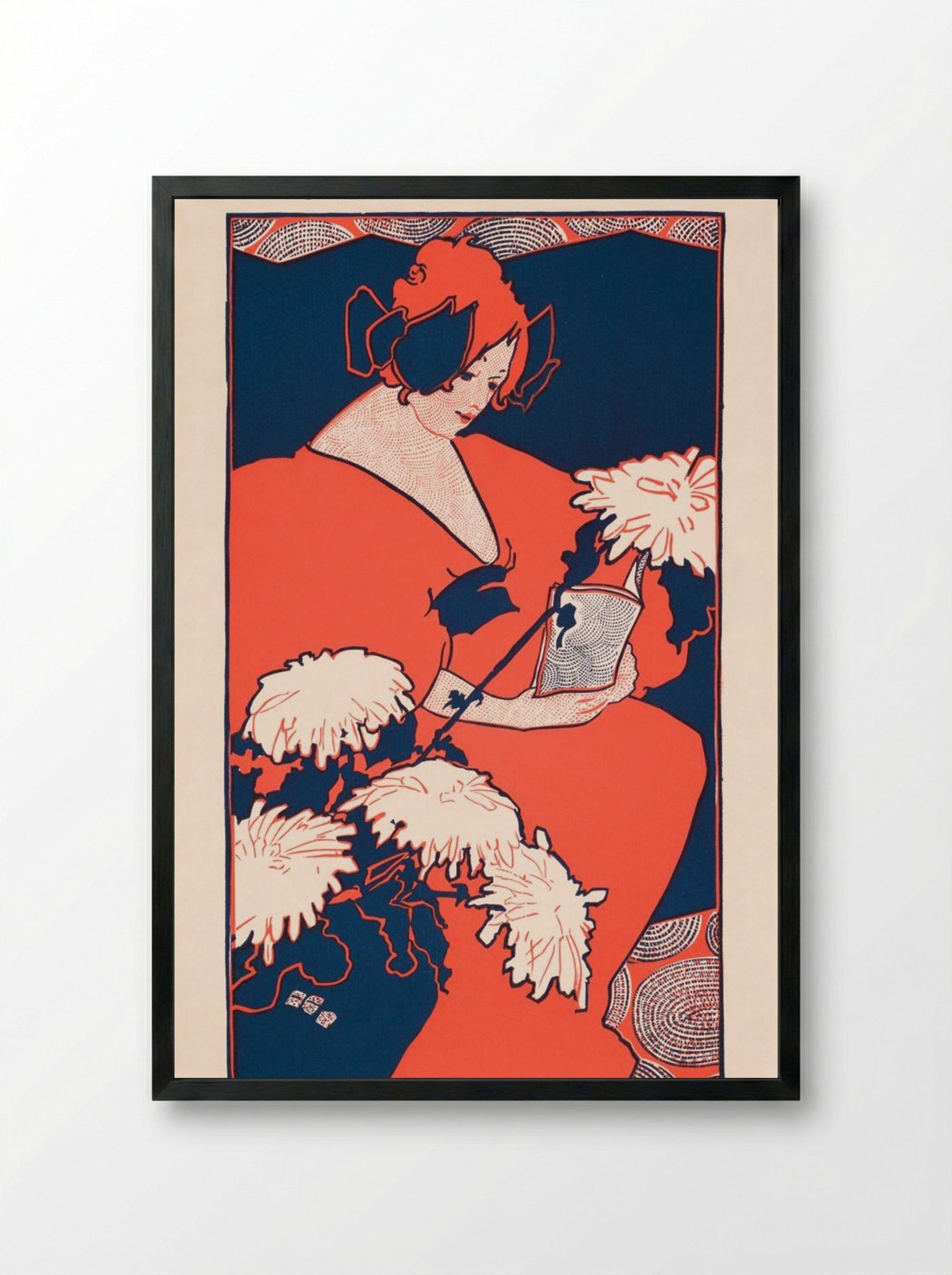 The Penny Magazine - Ethel Reed - Framed Print Black