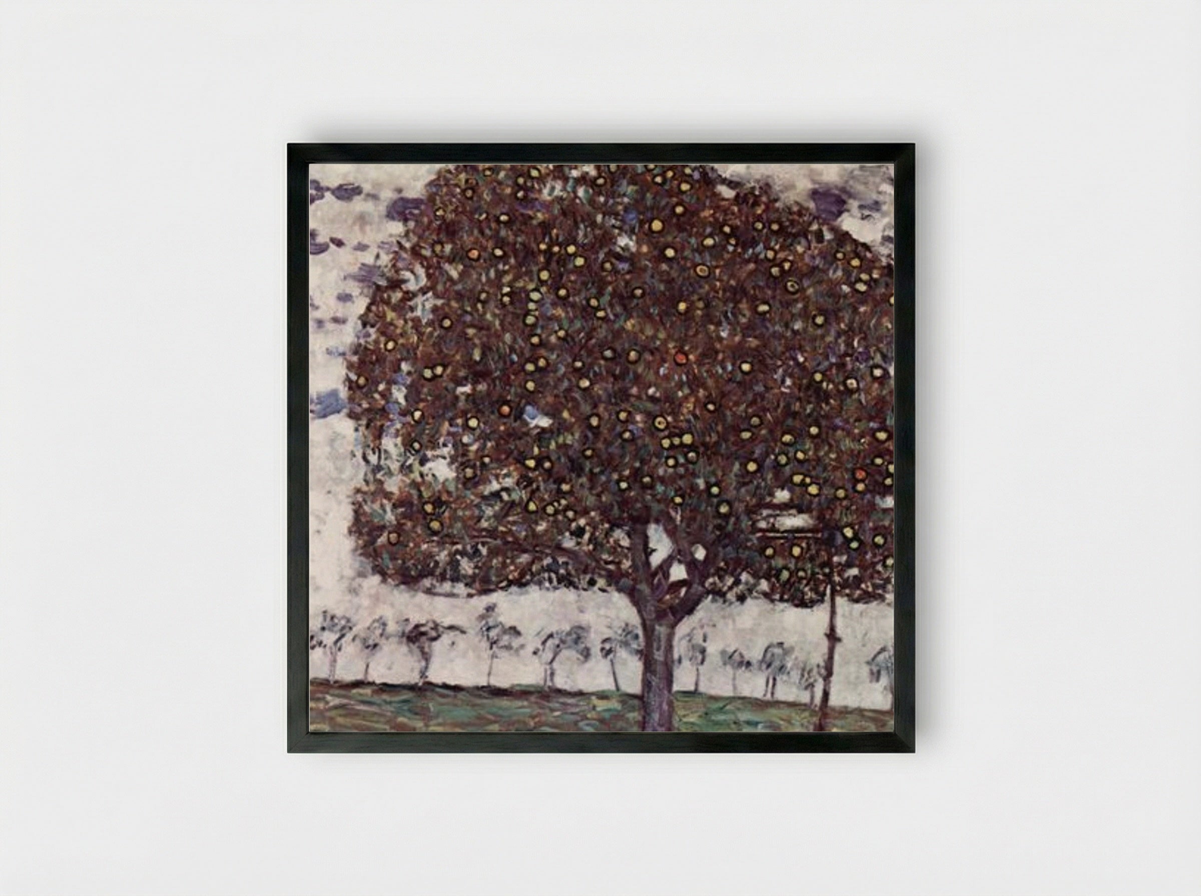 The Apple Tree I - Gustav Klimt - Framed Print Black