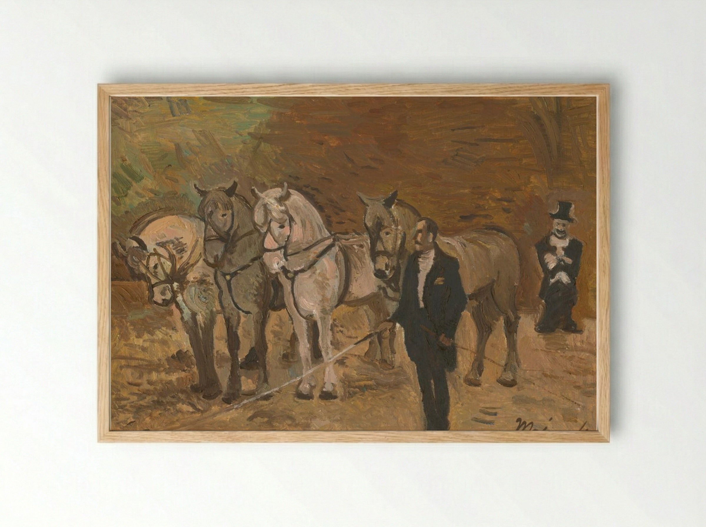 In the Arena - Cyprián Majerník - Framed Print Wood