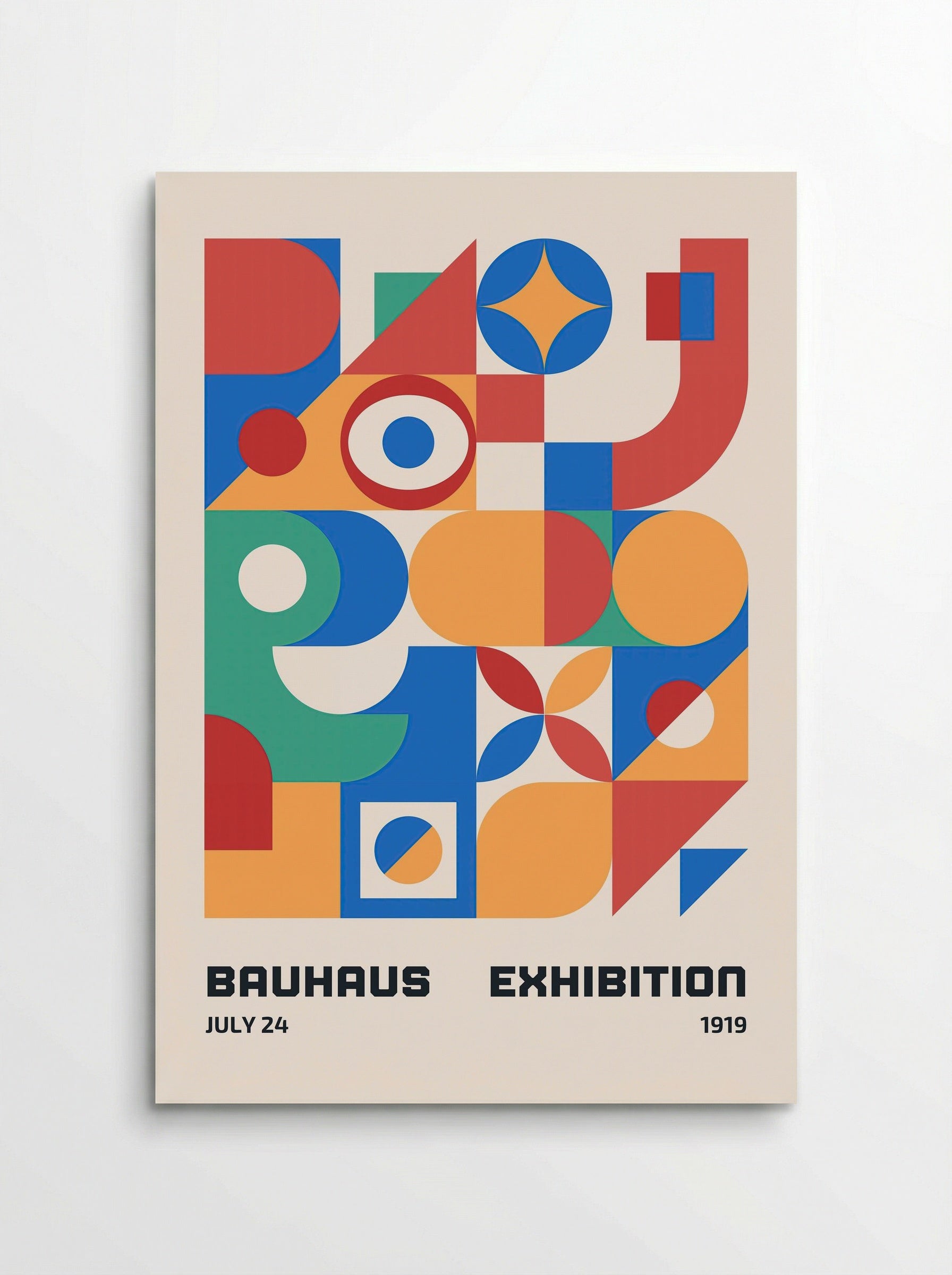 Bauhaus Multiform Collage – 1919 Exhibition Poster - Poster