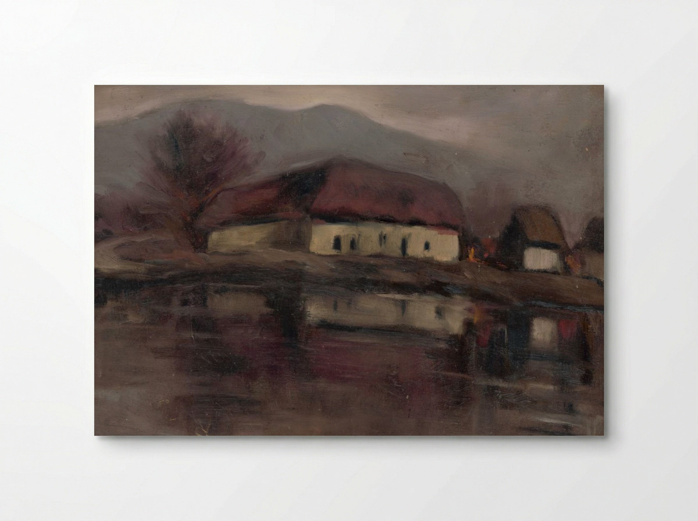 Sketch of a Landscape with a Lake - Zolo Palugyay - Poster