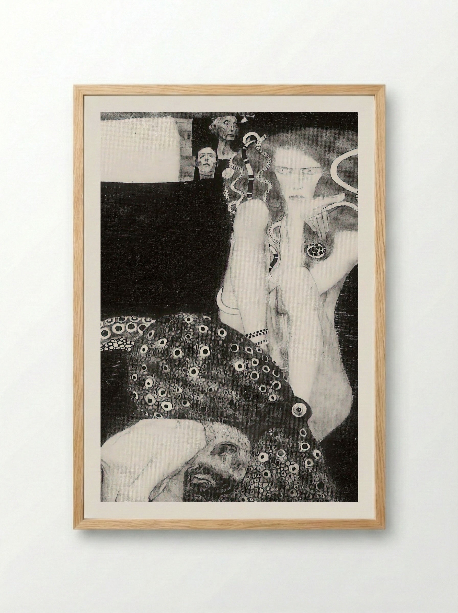 Jurisprudence - Gustav Klimt - Framed Print Wood