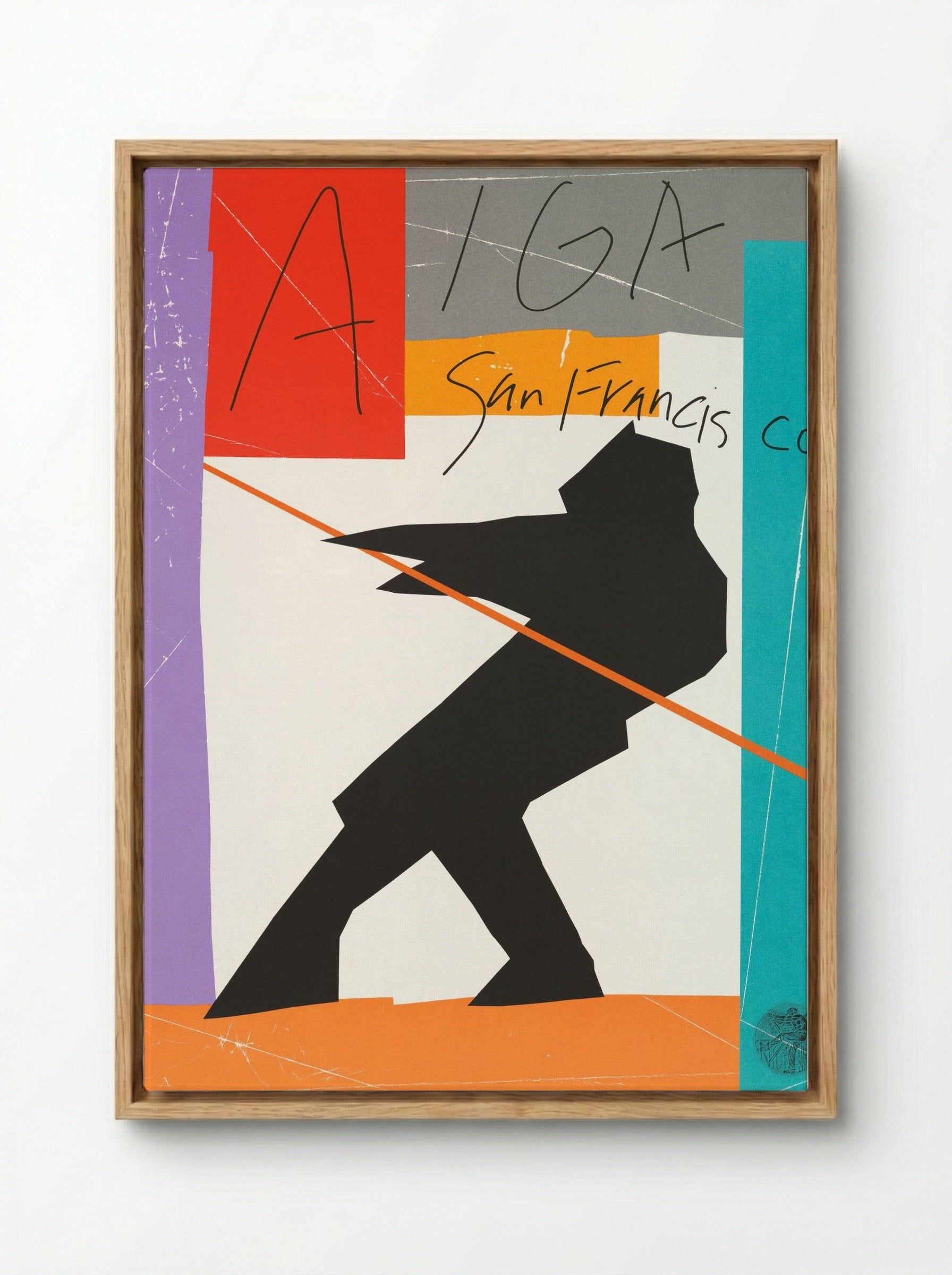 AIGA San Francisco - Michael Manwaring - Framed Canvas Wood