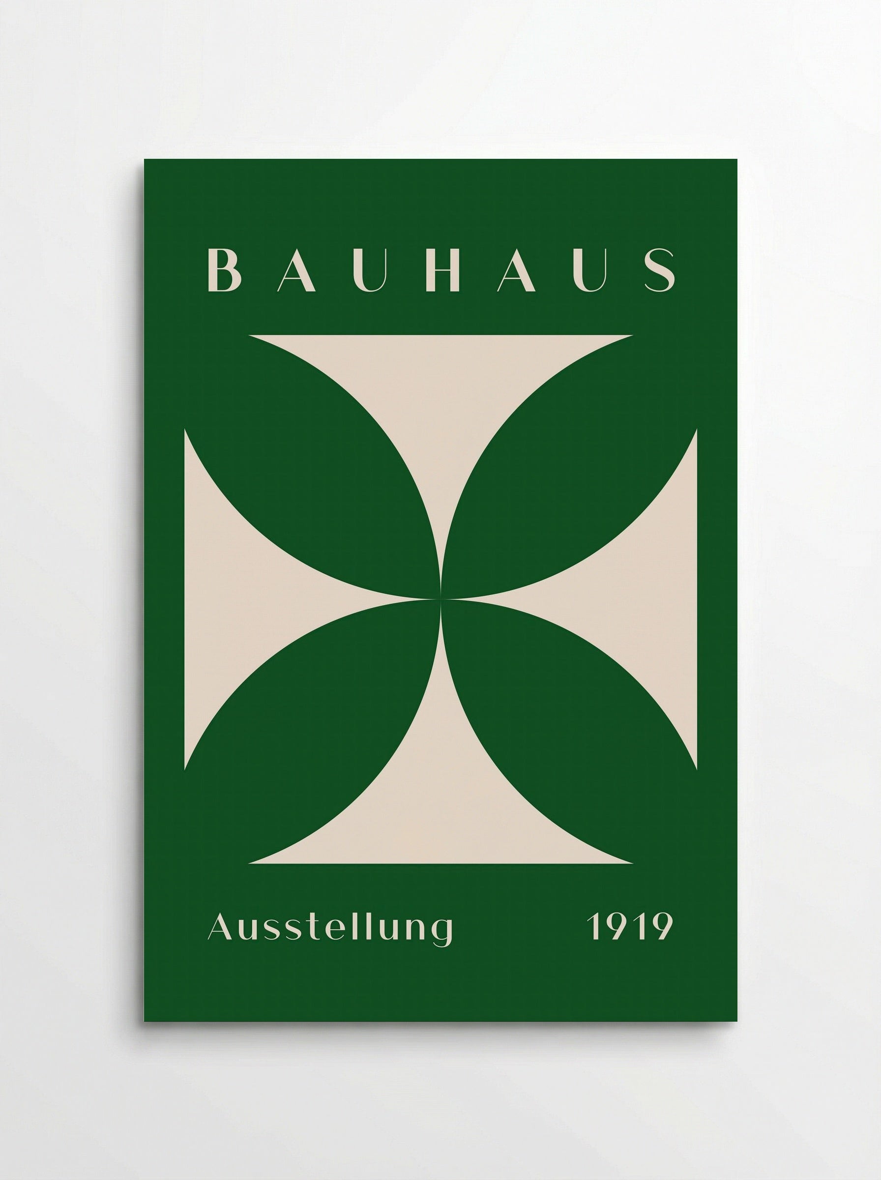 Bauhaus Green Crossform 1919 - Poster