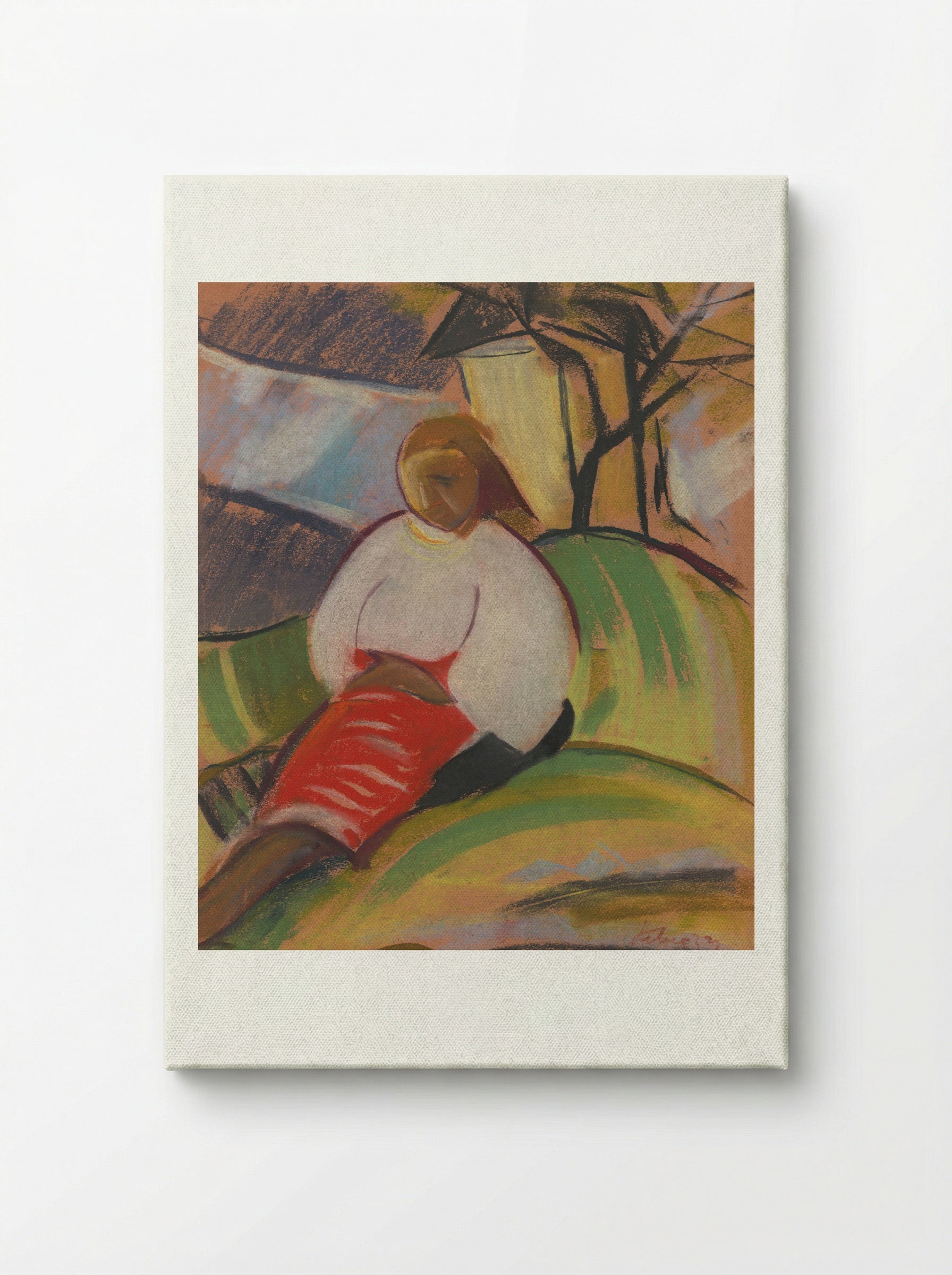 Girl in a Red Skirt - Zolo Palugyay - Canvas