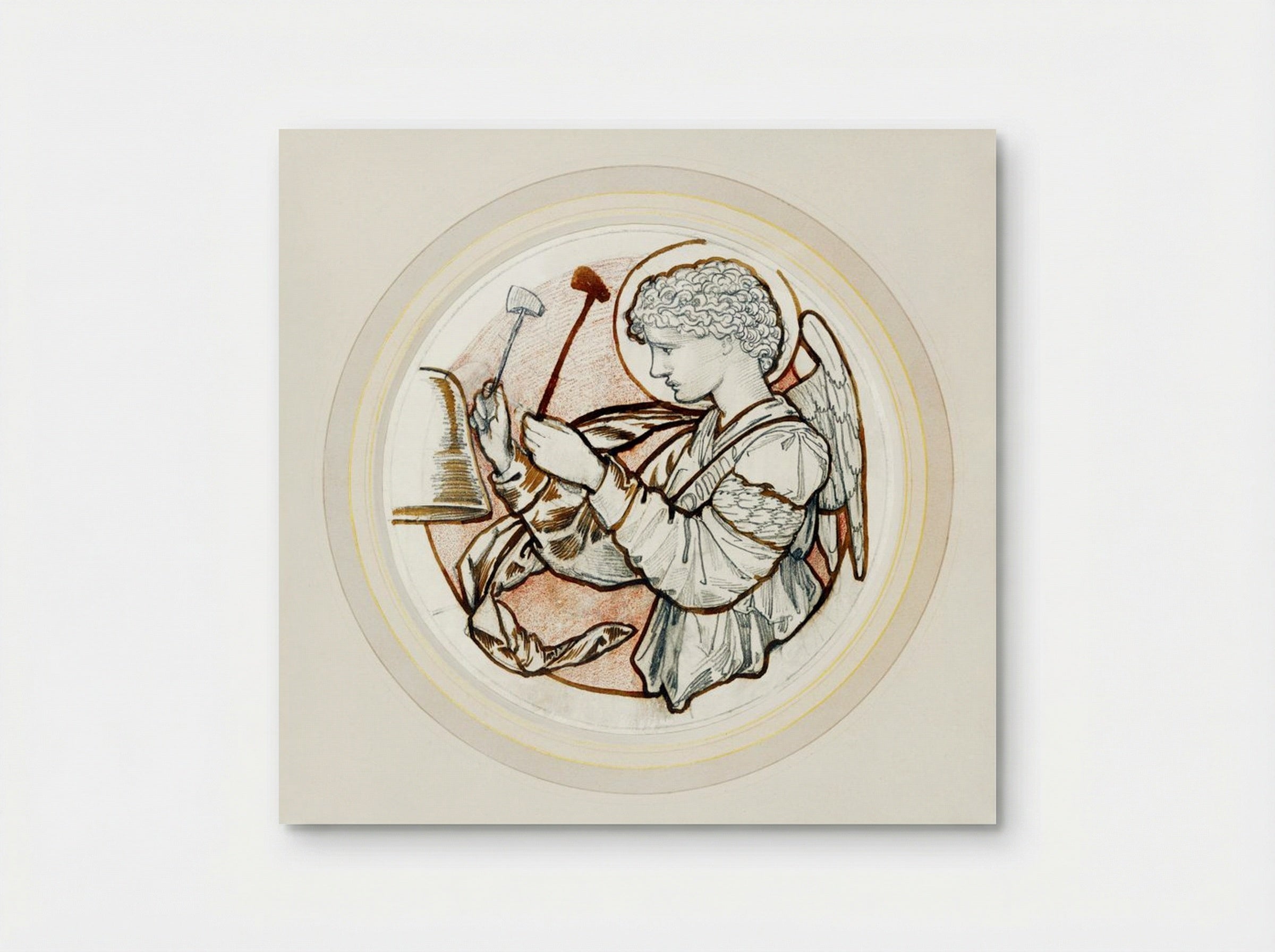 Angel Playing on Bells - Edward Burne-Jones - Poster