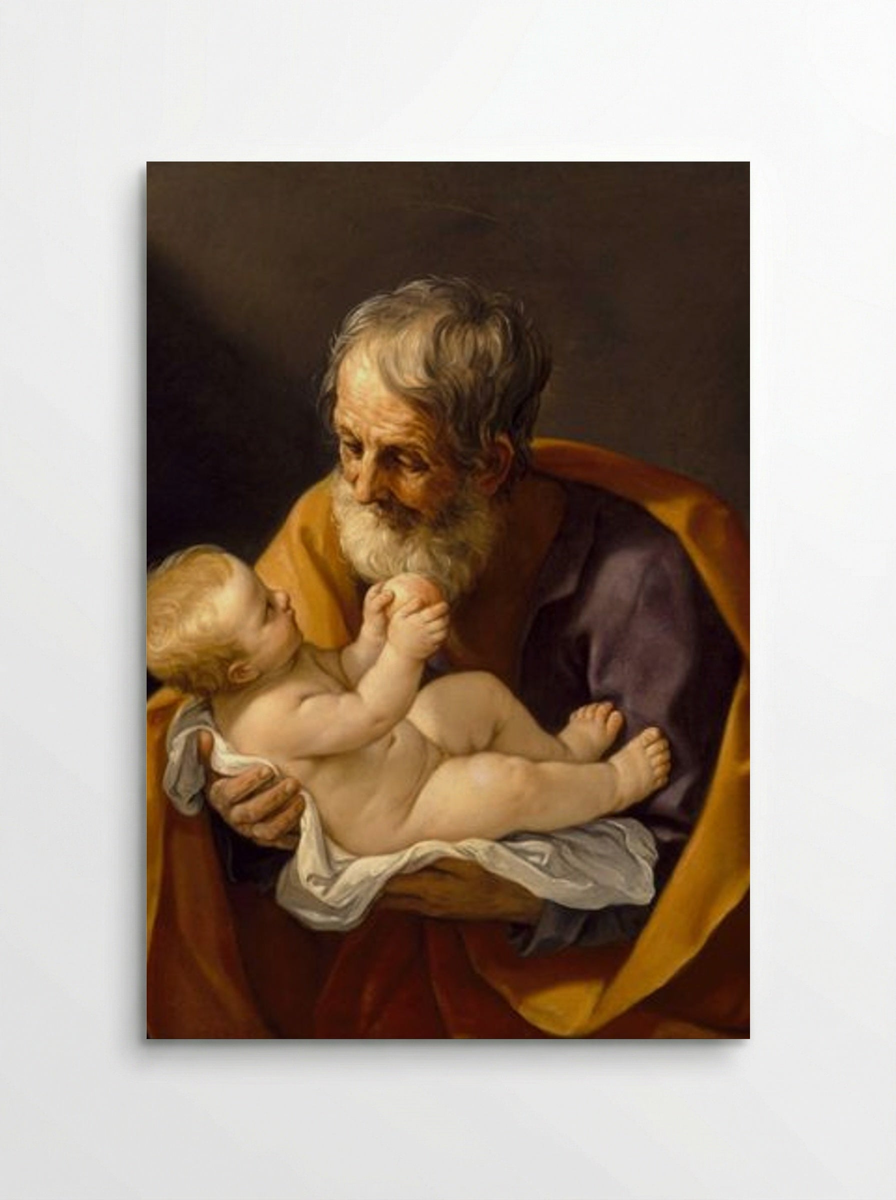Saint Joseph and the Christ Child - Guido Reni - Poster