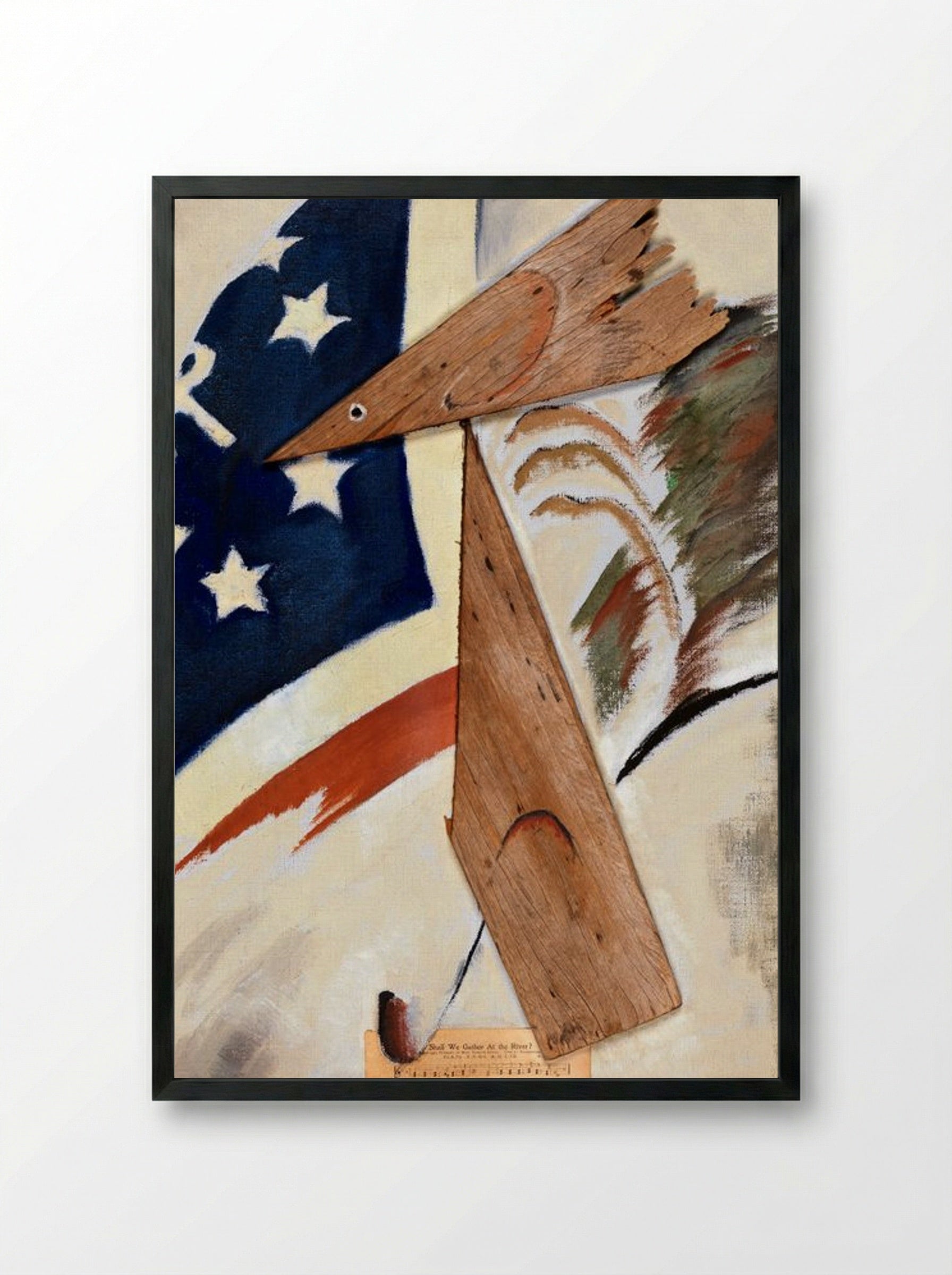 Portrait of Ralph Dusenberry - Arthur Dove - Framed Print Black