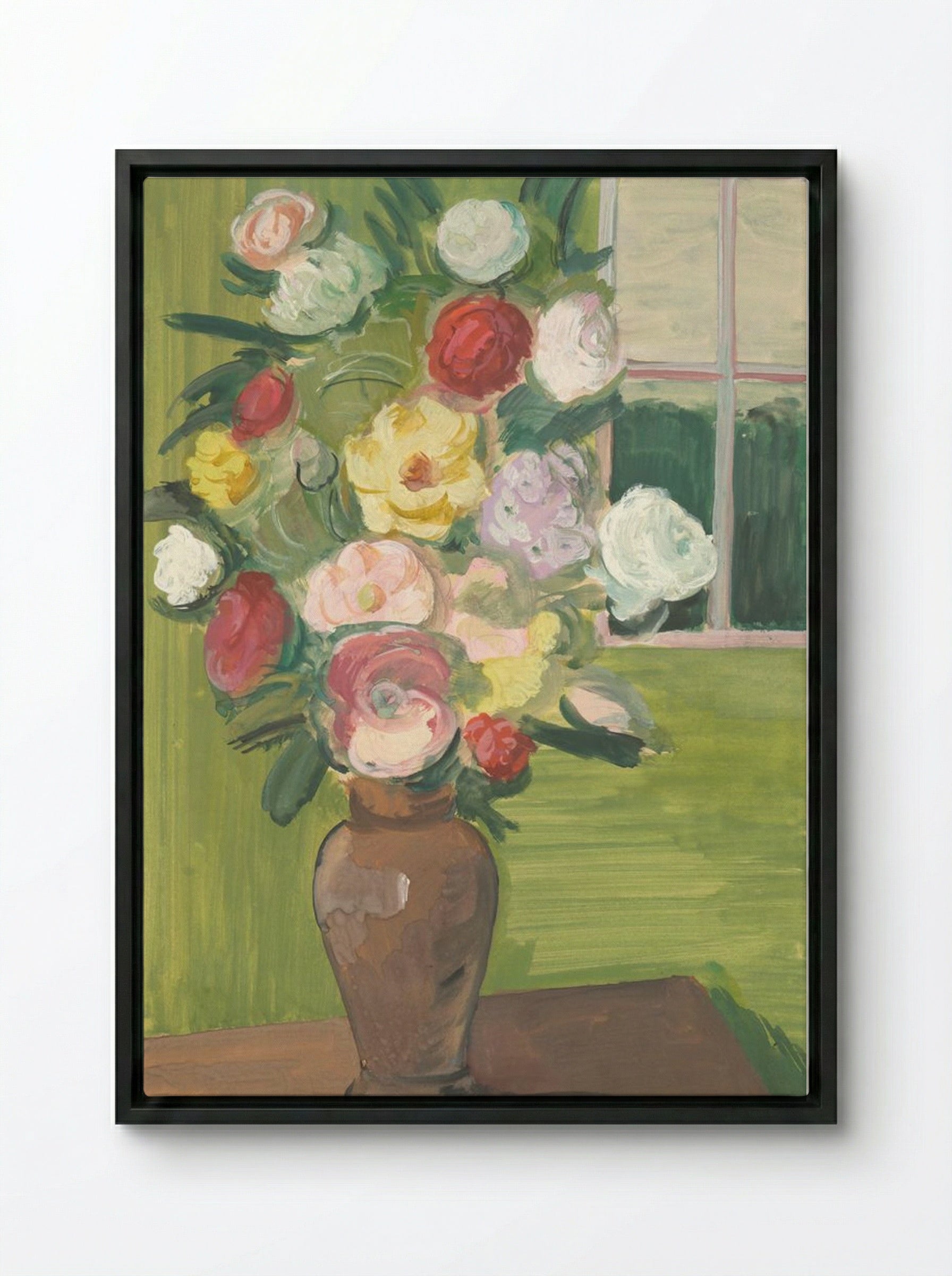 Bouquet - Cyprián Majerník - Framed Canvas Black