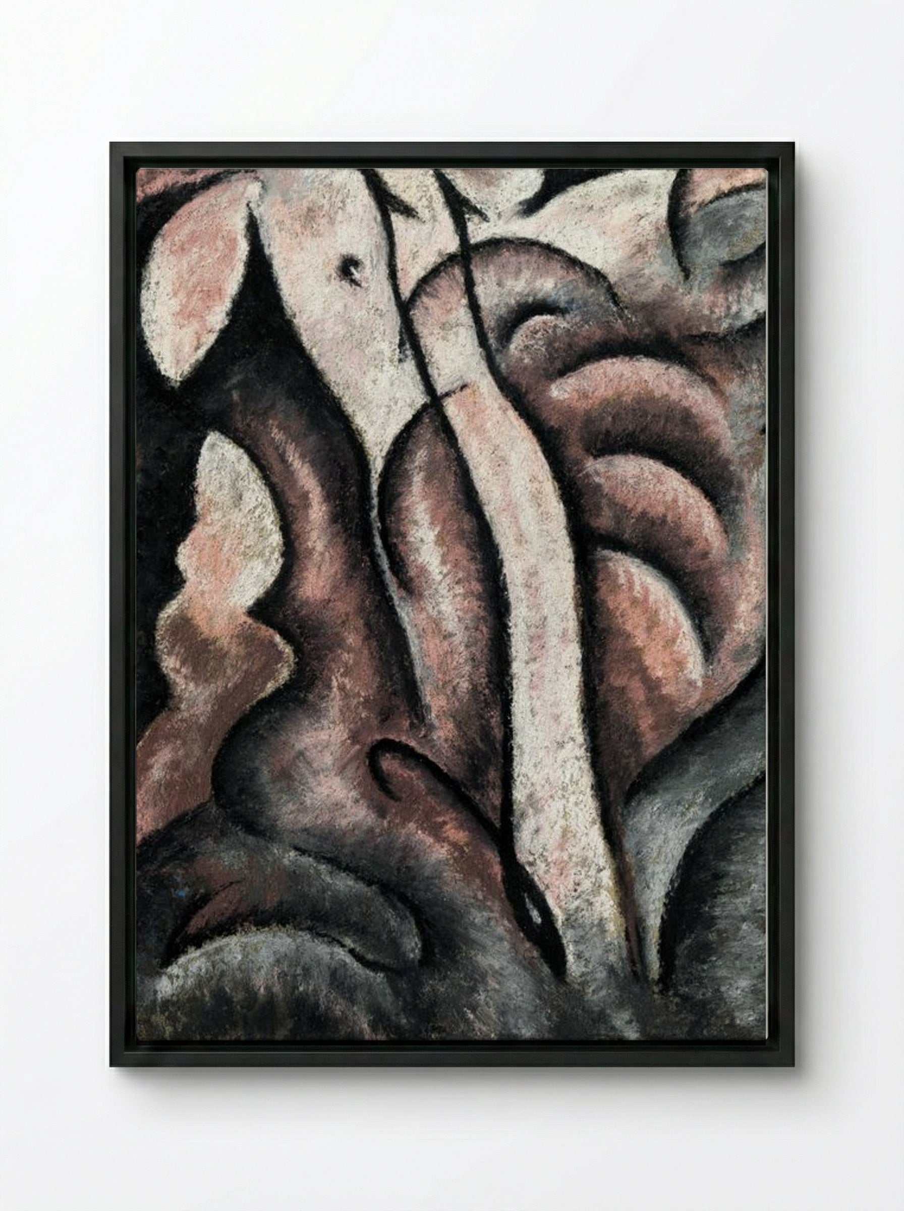 Sentimental Music (ca.) - Arthur Dove - Framed Canvas Black