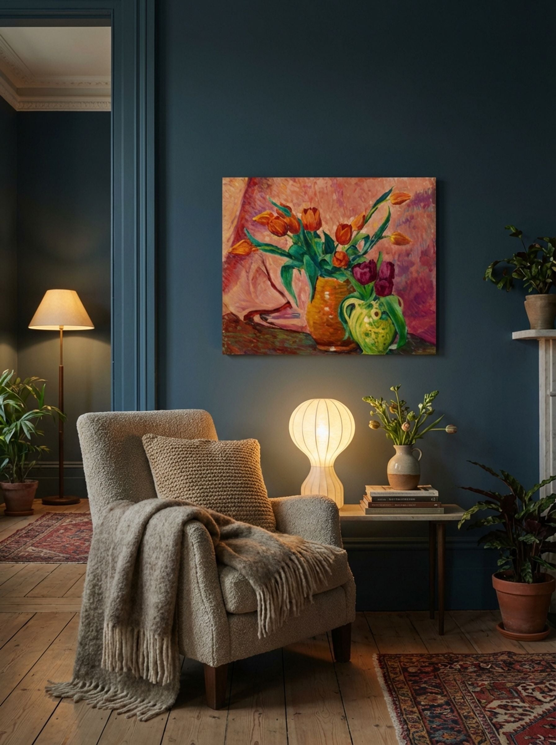 Two Vases with Tulips - Alfred William Finch - Lifestyle