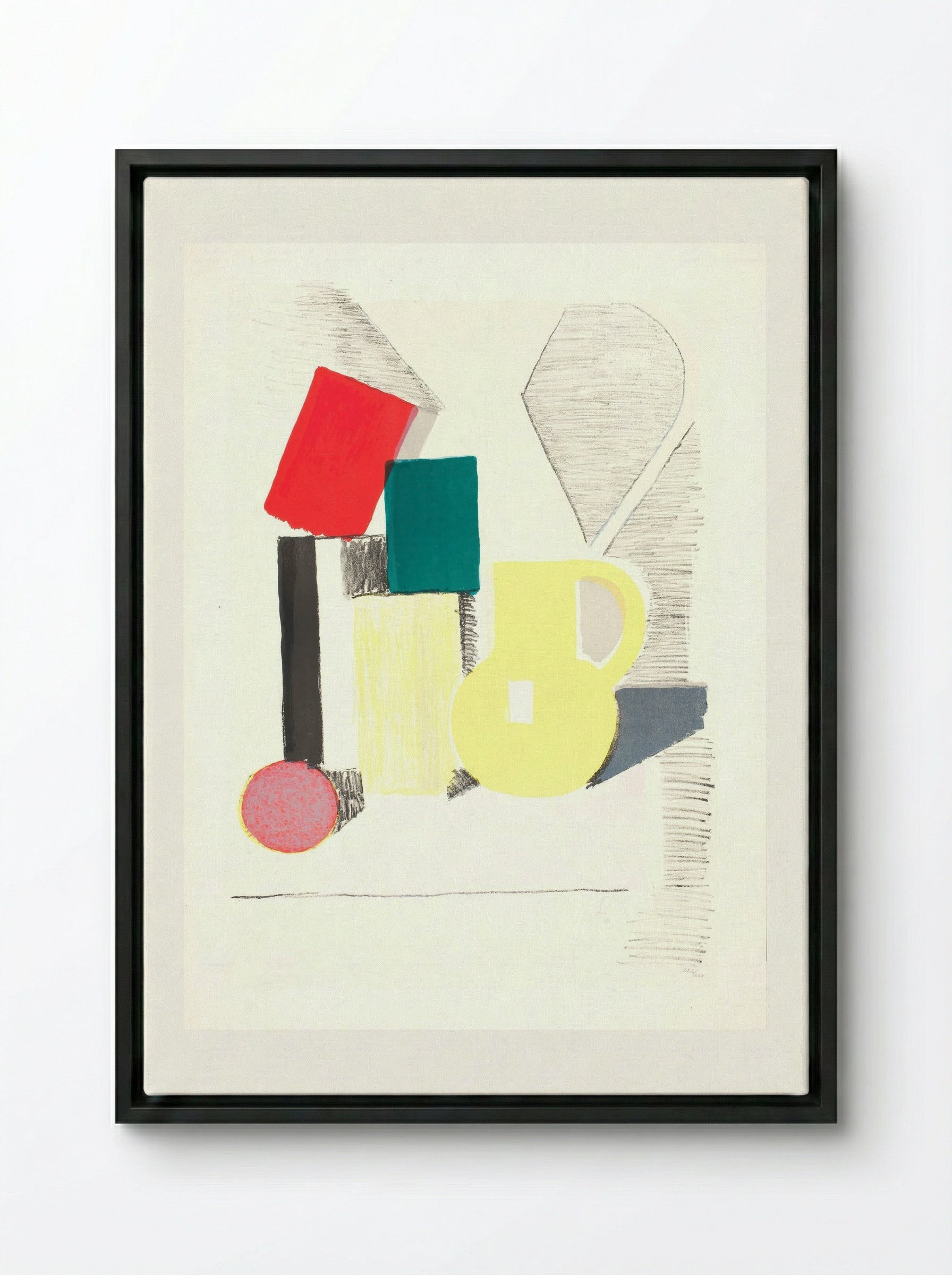 Setup - Vilhelm Lundstrøm - Framed Canvas Black