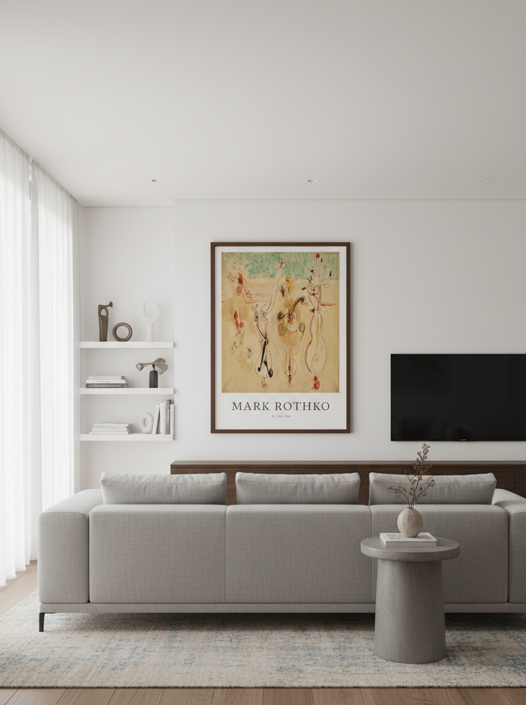 Untitled (Biomorphic Figures) - Mark Rothko - Lifestyle