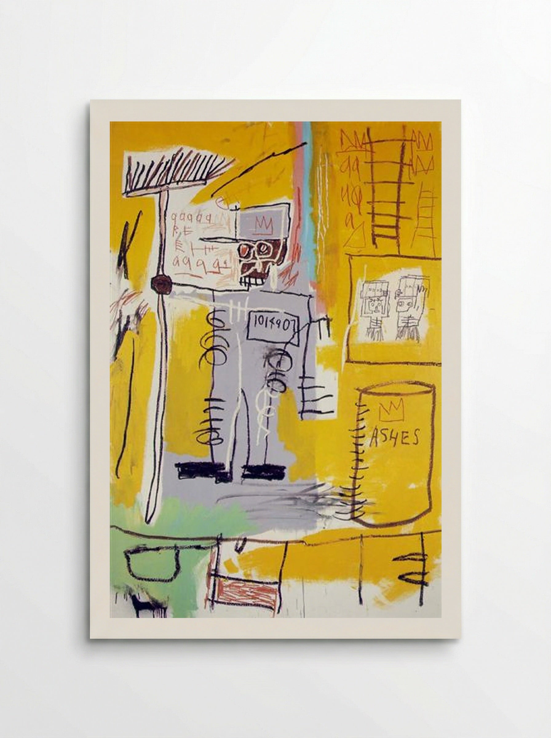 Ashes - Jean-Michel Basquiat - Poster