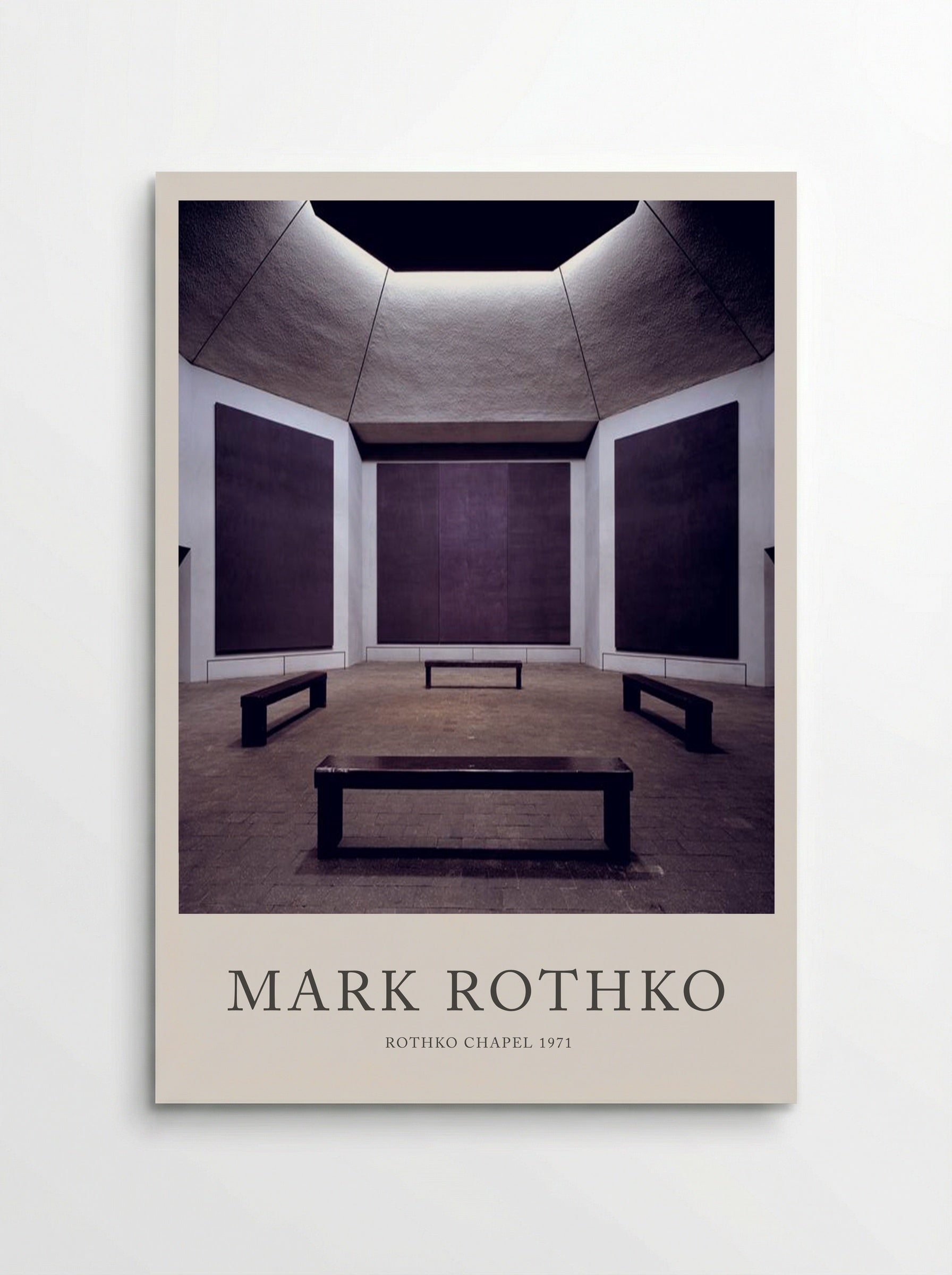 Rothko Chapel Interior - Mark Rothko - Poster