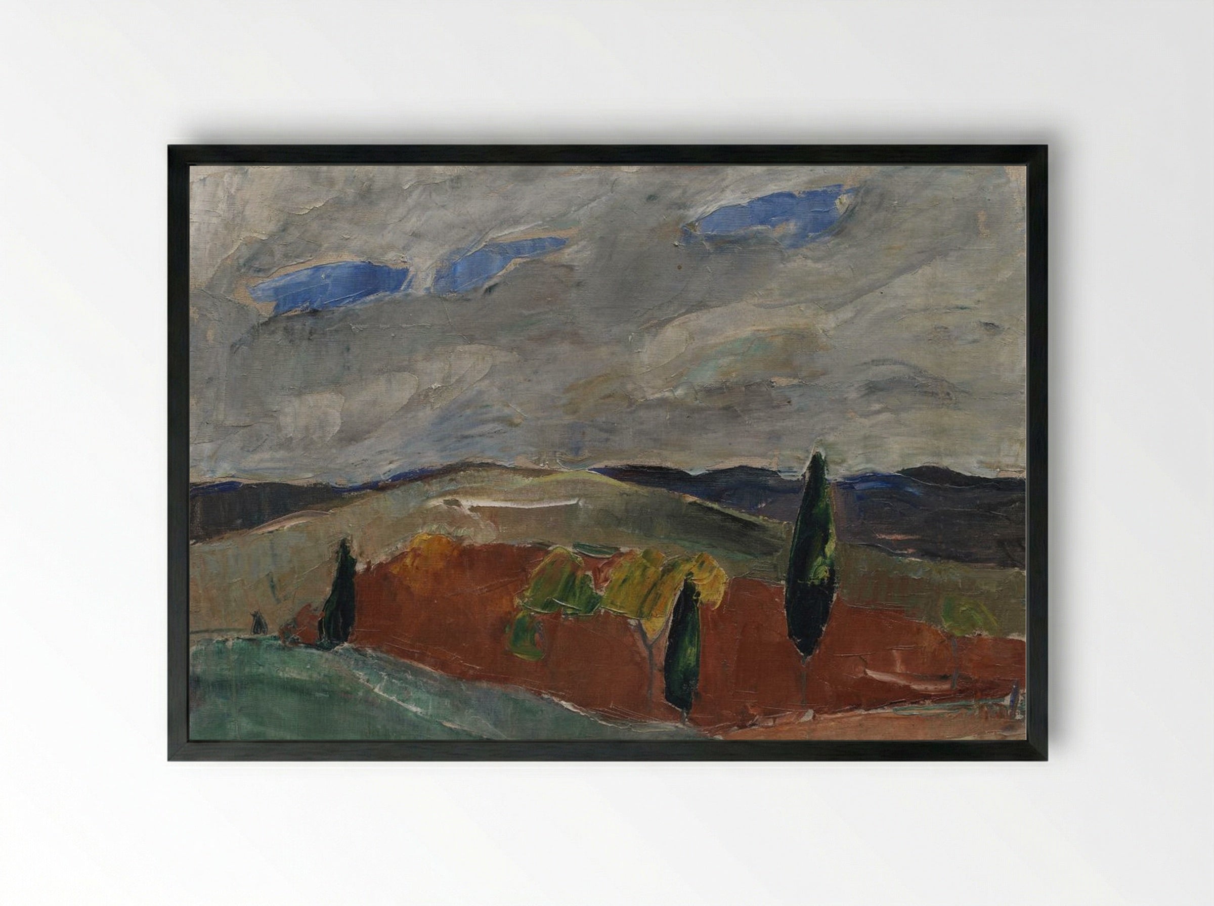 Cemetery Road in Toledo - Jens Adolf Jerichau - Framed Print Black