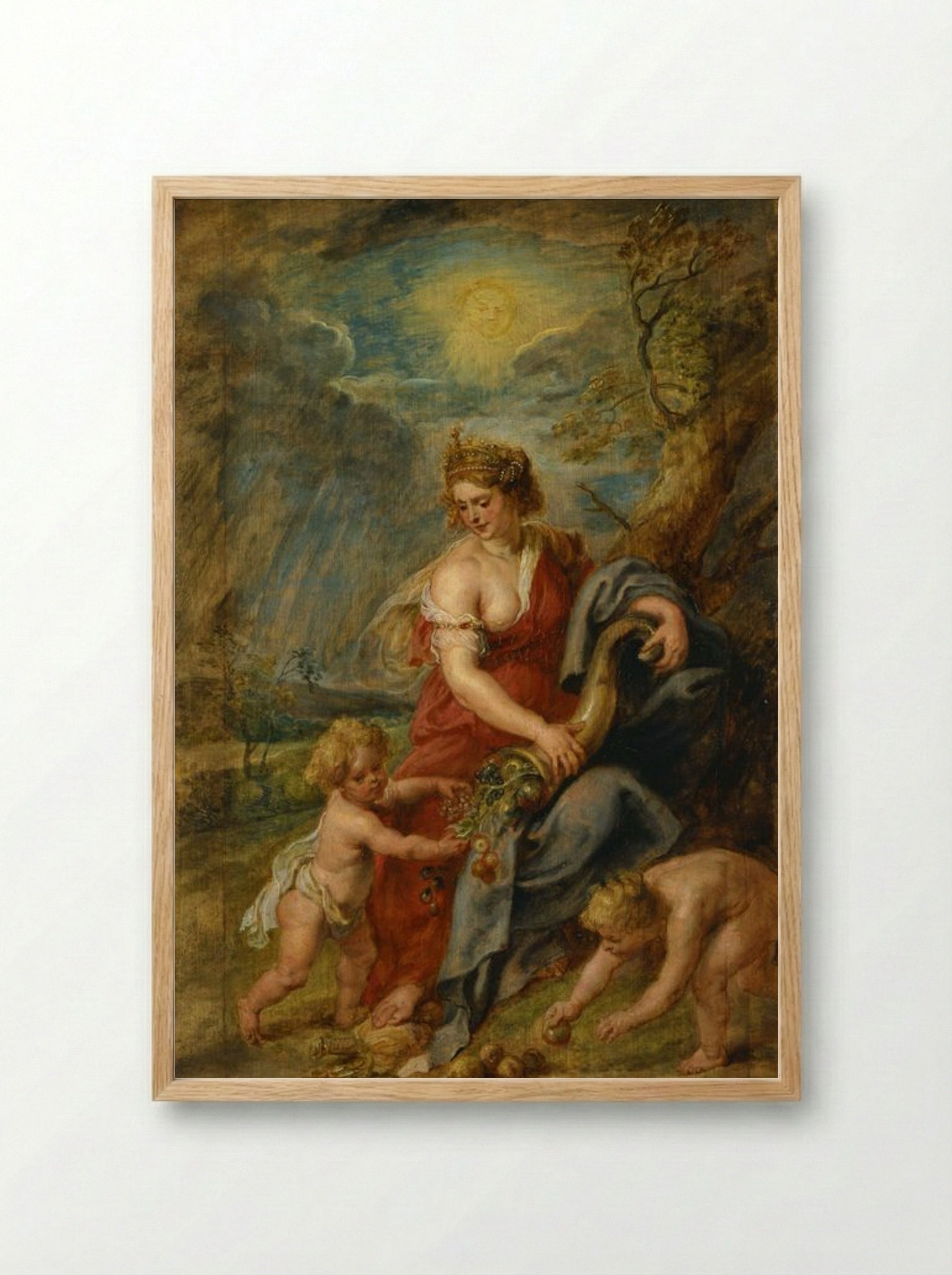 Abundance - Peter Paul Rubens - Framed Print Wood