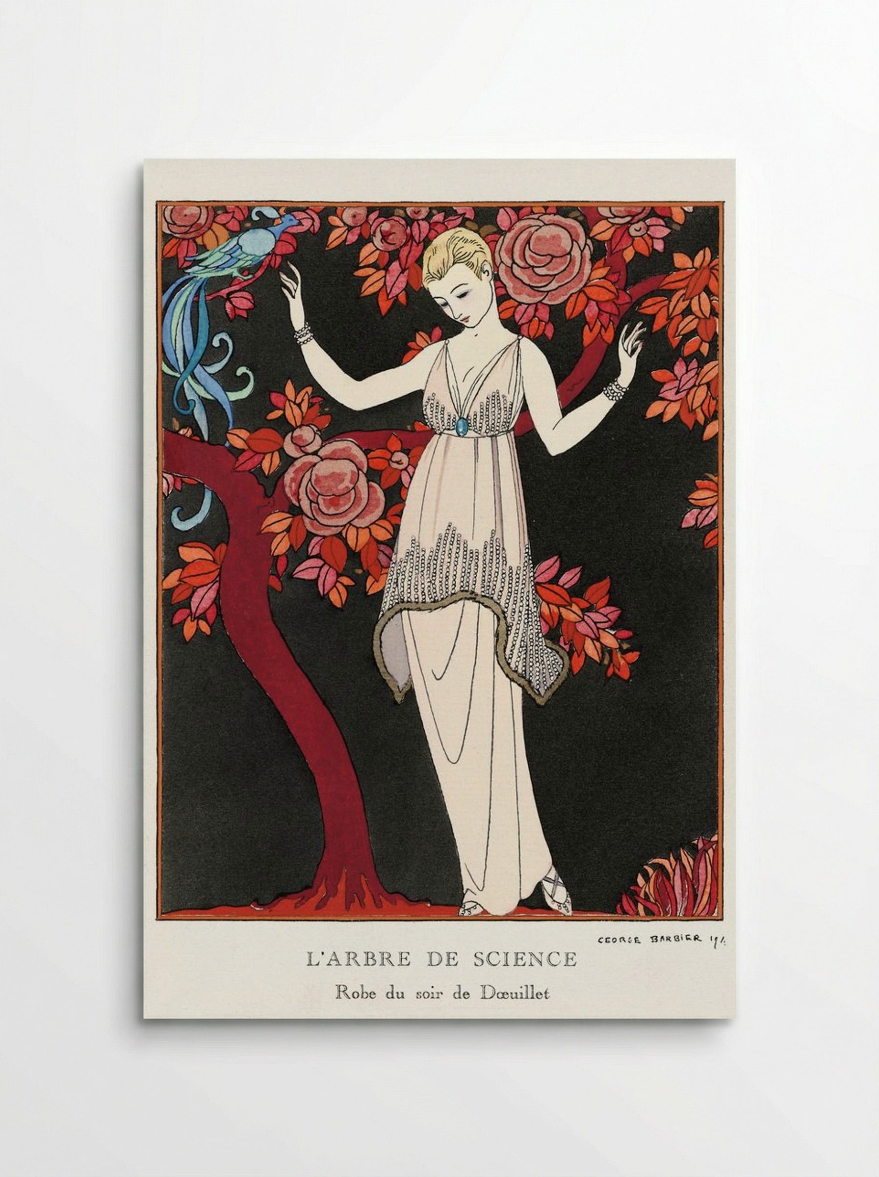 L'Arbre de Science, Robe du Soir de Doeuillet - George Barbier - Poster
