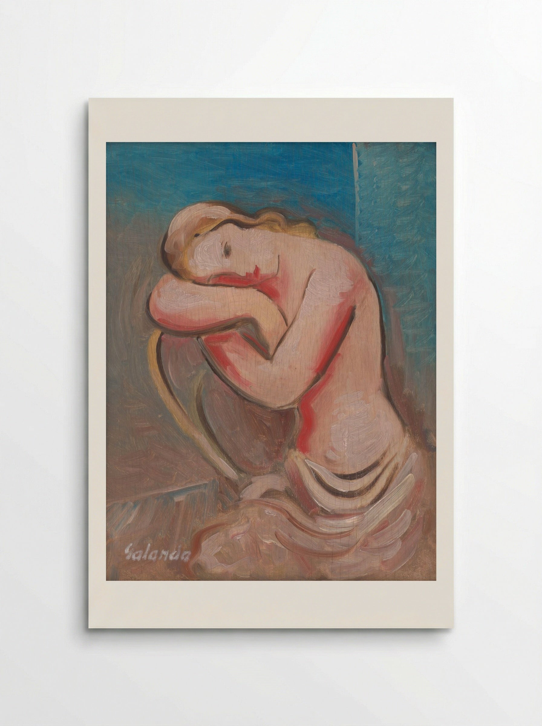 Seated Model - Mikuláš Galanda - Poster
