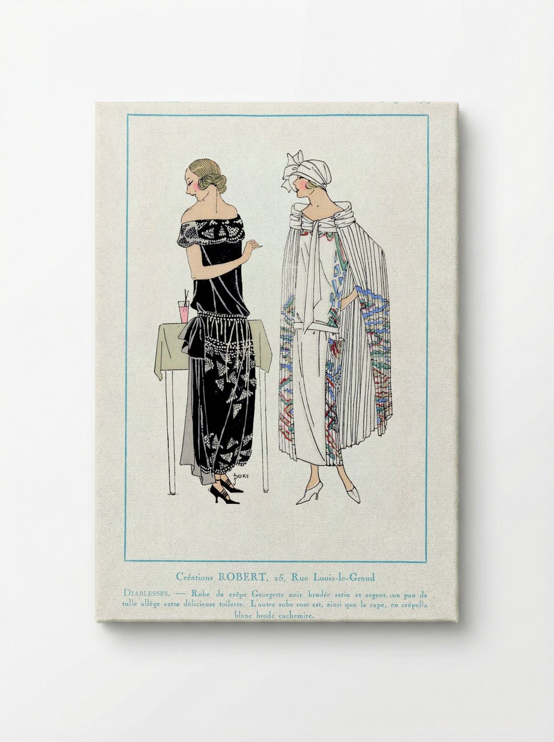 Fashion Plate from Très Parisien, No. 3 - Georges Dory - Canvas