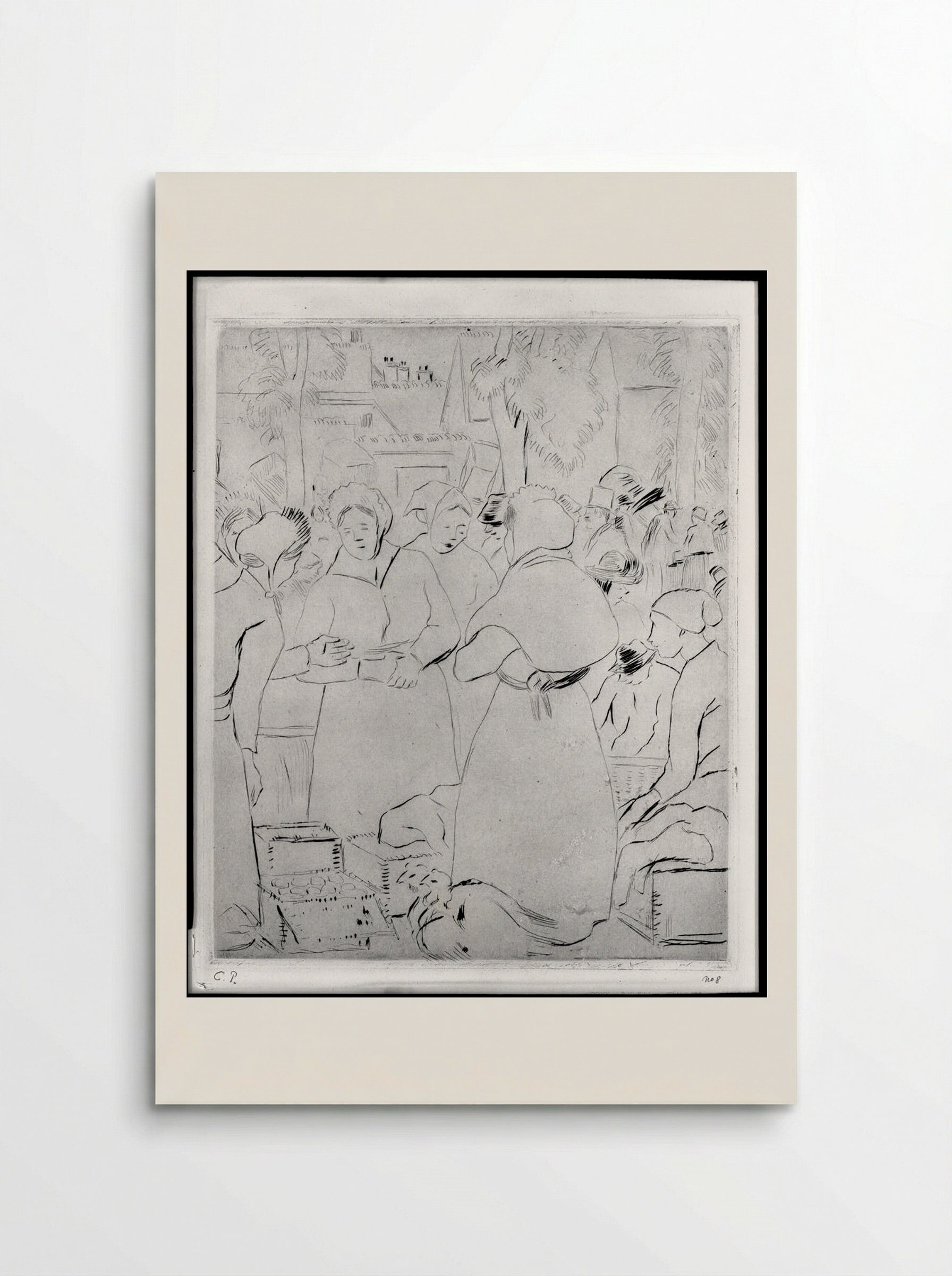 Egg Market - Camille Pissarro - Poster
