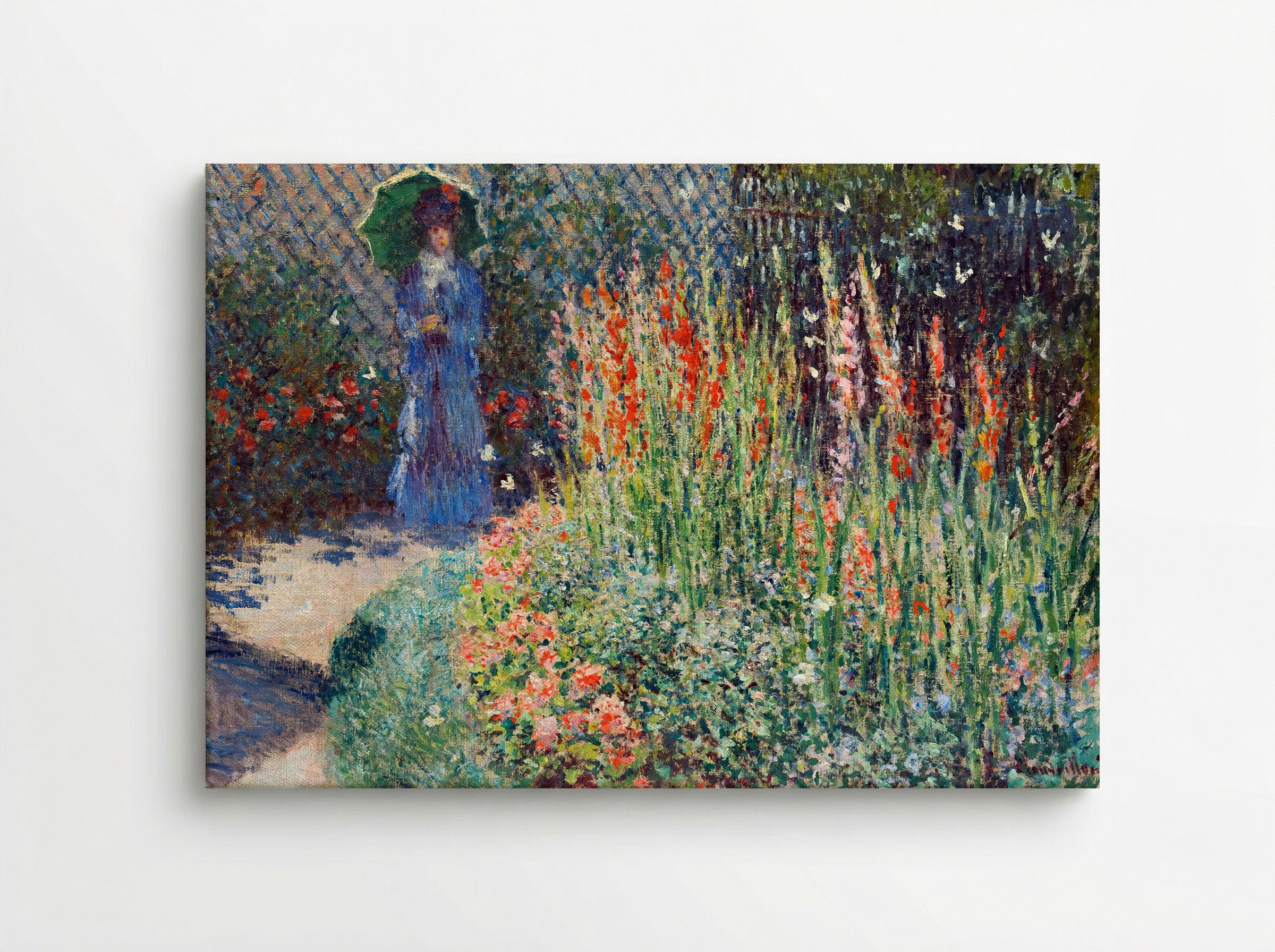 Rounded Flower Bed (Le Massif de Fleurs) - Claude Monet - Canvas