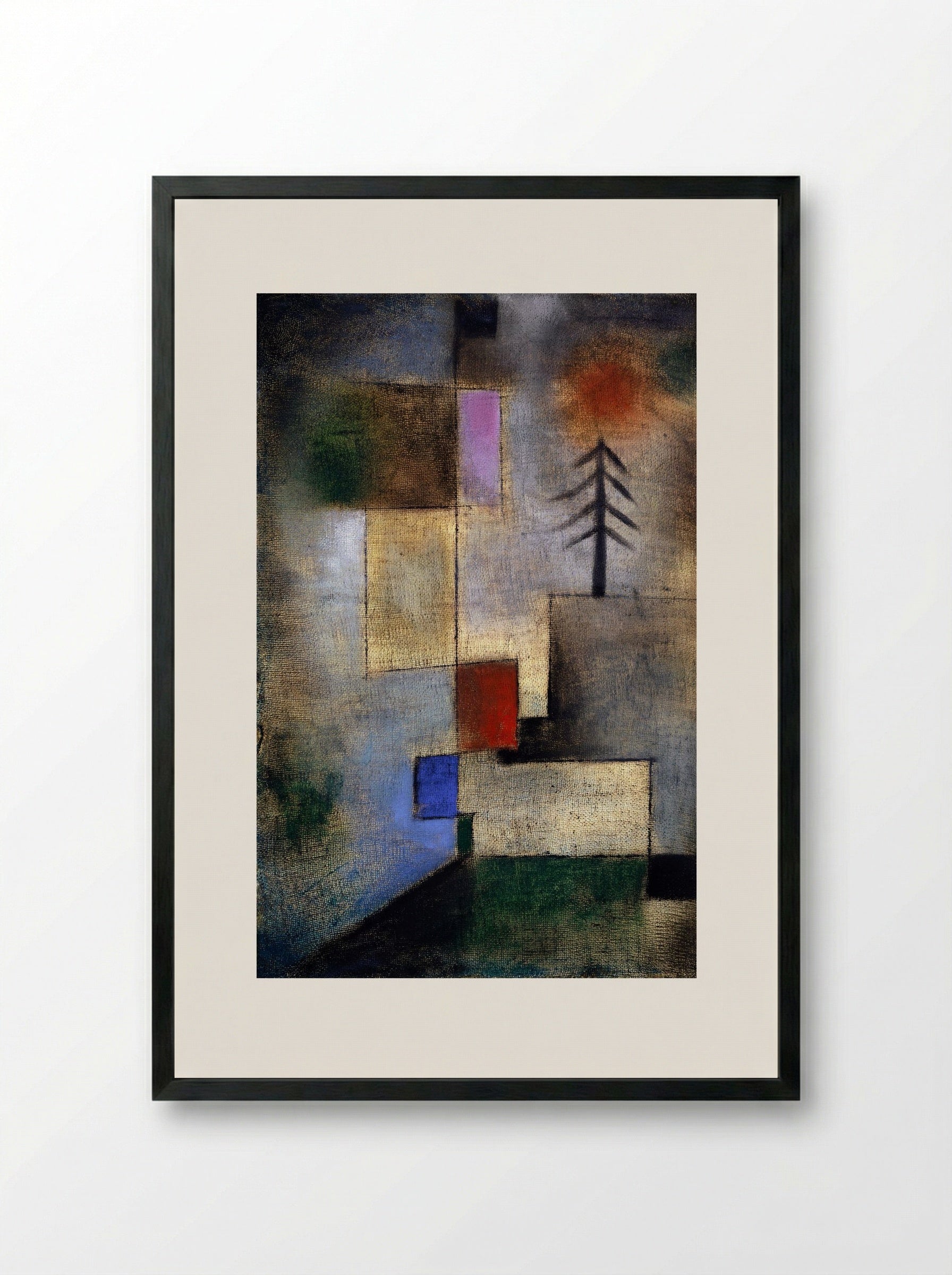 Small Fir Picture - Paul Klee - Framed Print Black
