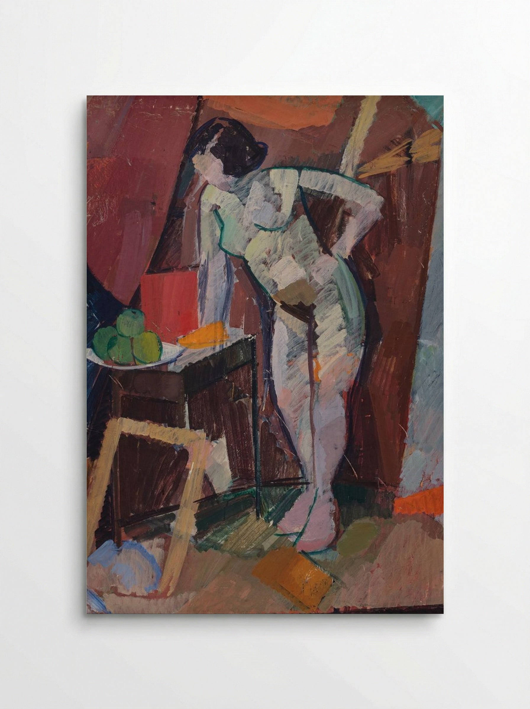 Standing Female Nude - Edvard Weie - Poster