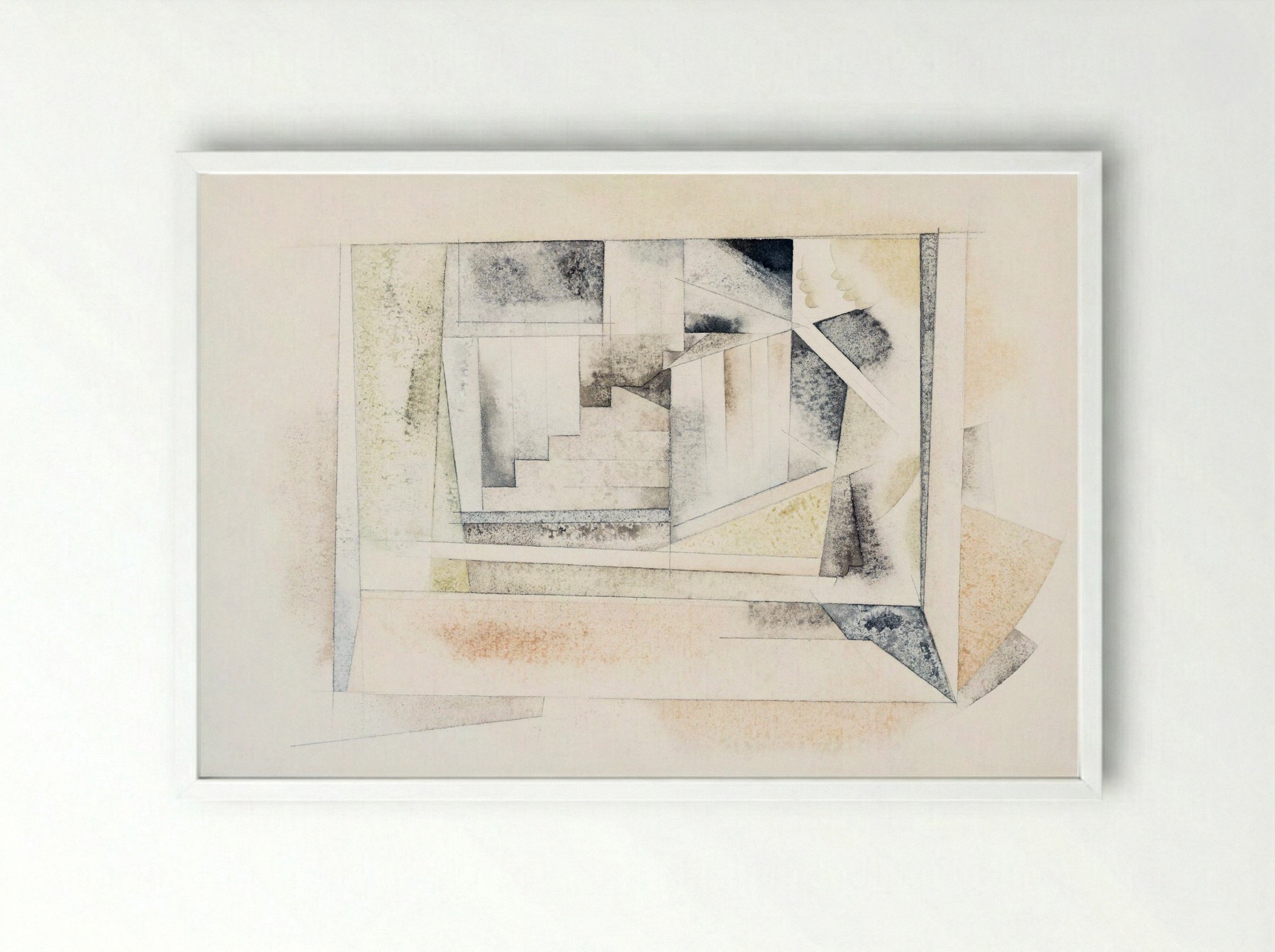 Bermuda Stairway - Charles Demuth - Framed Print White