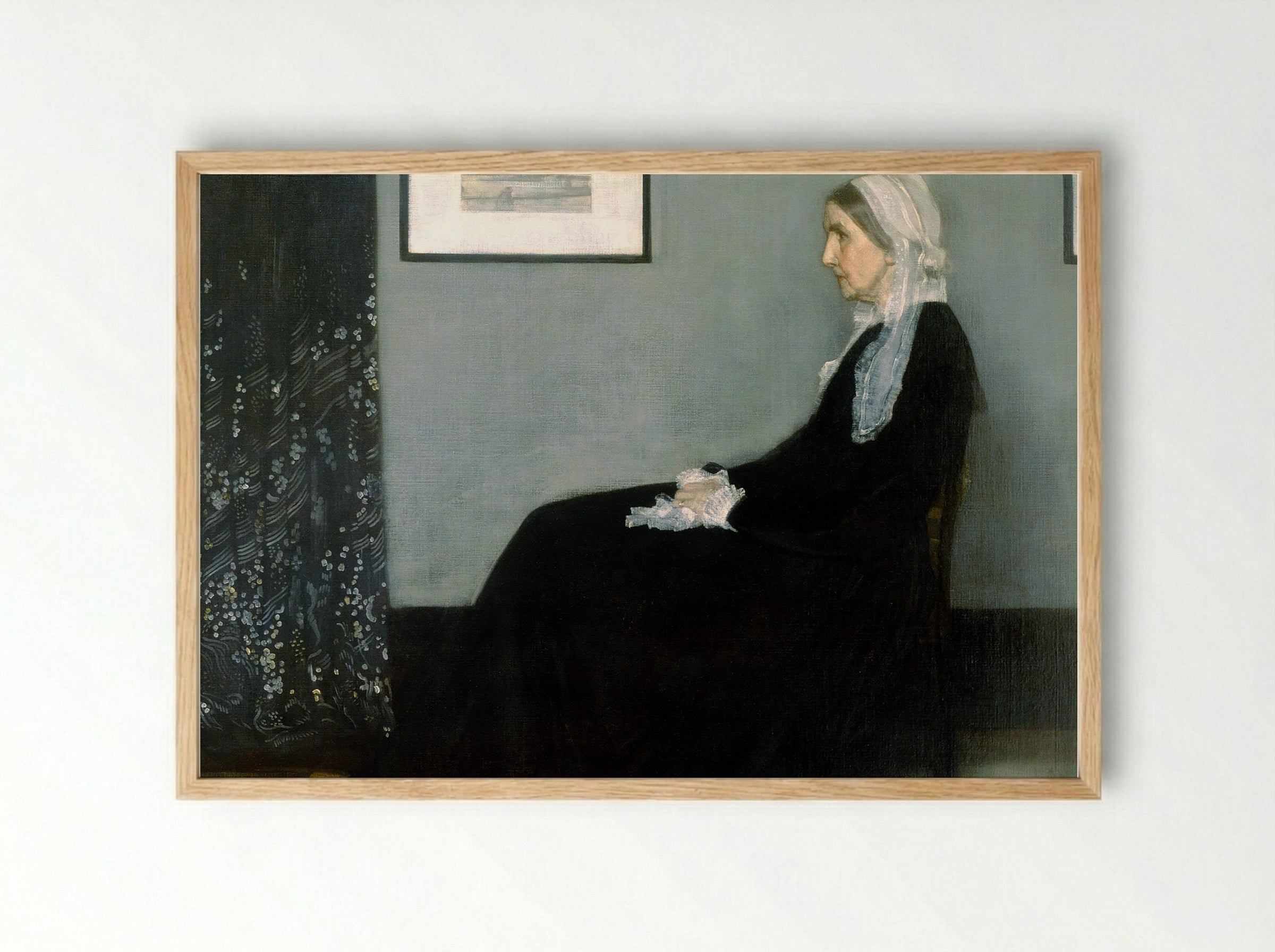 Arrangement in Grey and Black No.1, Portrait of the Artist's Mother - James McNeill Whistler - Framed Print Wood