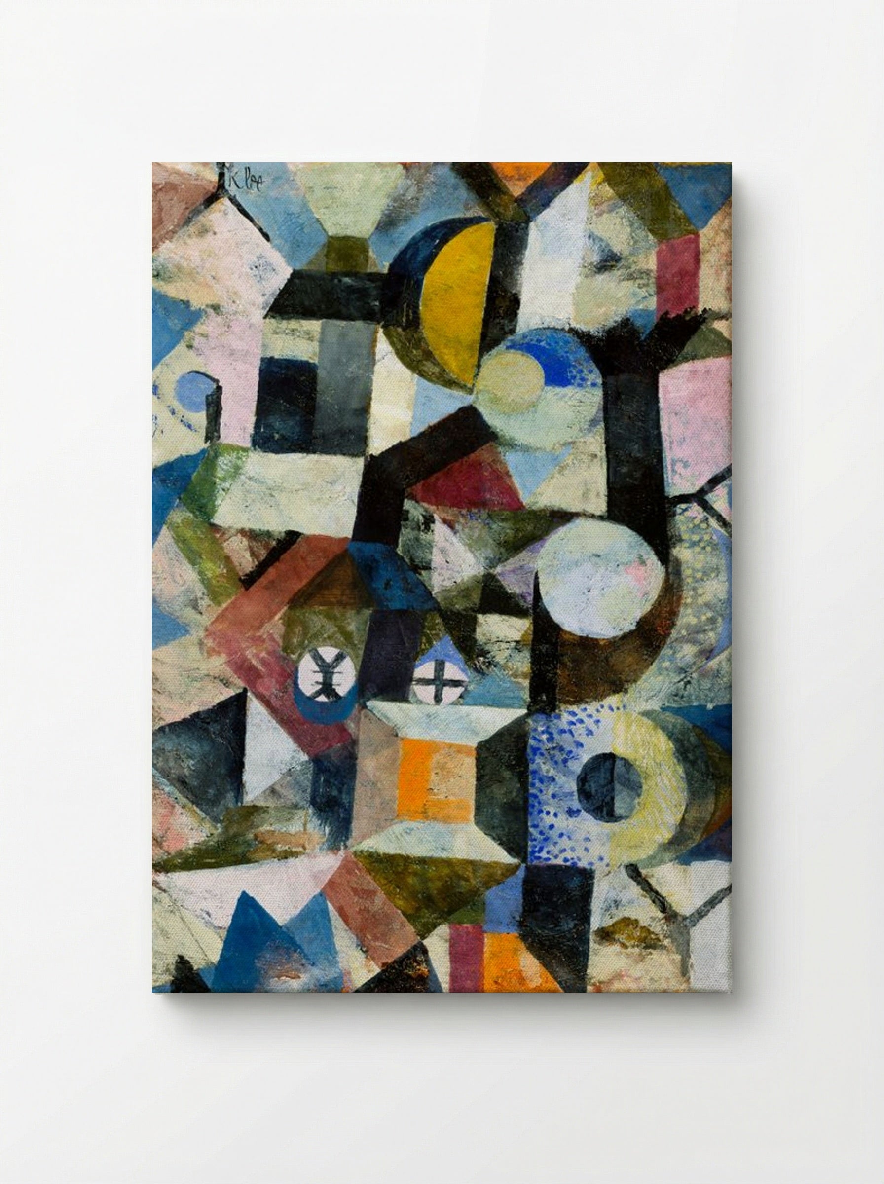 Composition with the Yellow Half-Moon and the Y - Paul Klee - Canvas