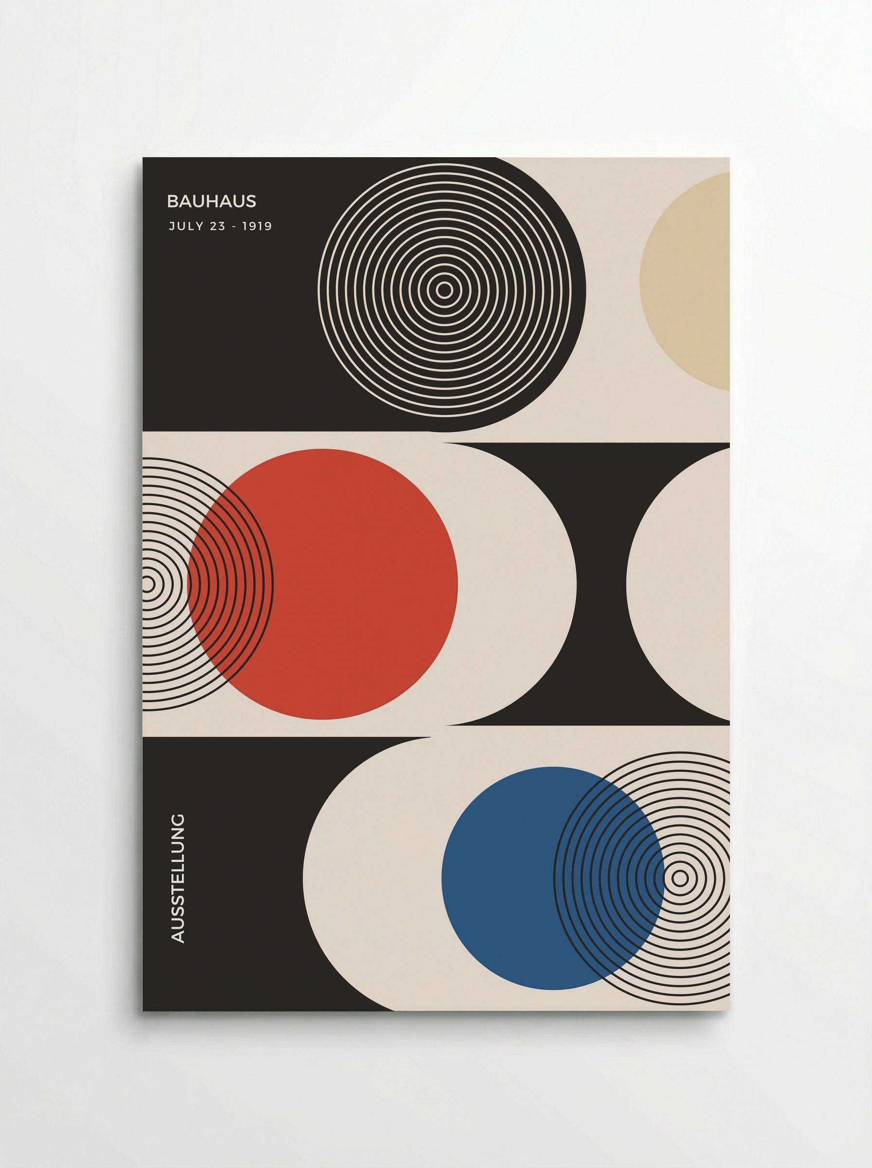 Bauhaus Intersection – Optical Study (1919) - Poster