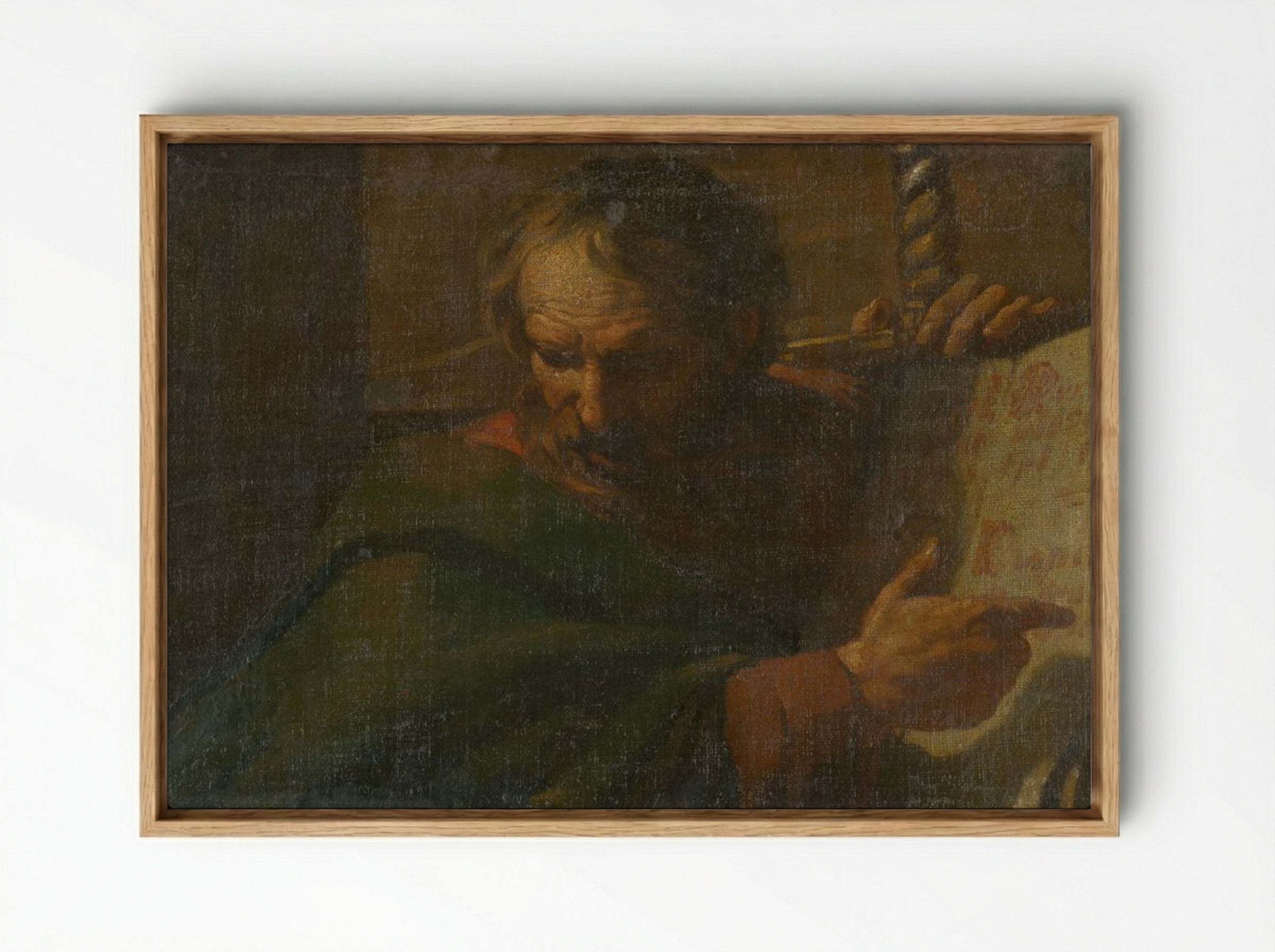 Saint Paul Reading - Rembrandt van Rijn - Framed Canvas Wood