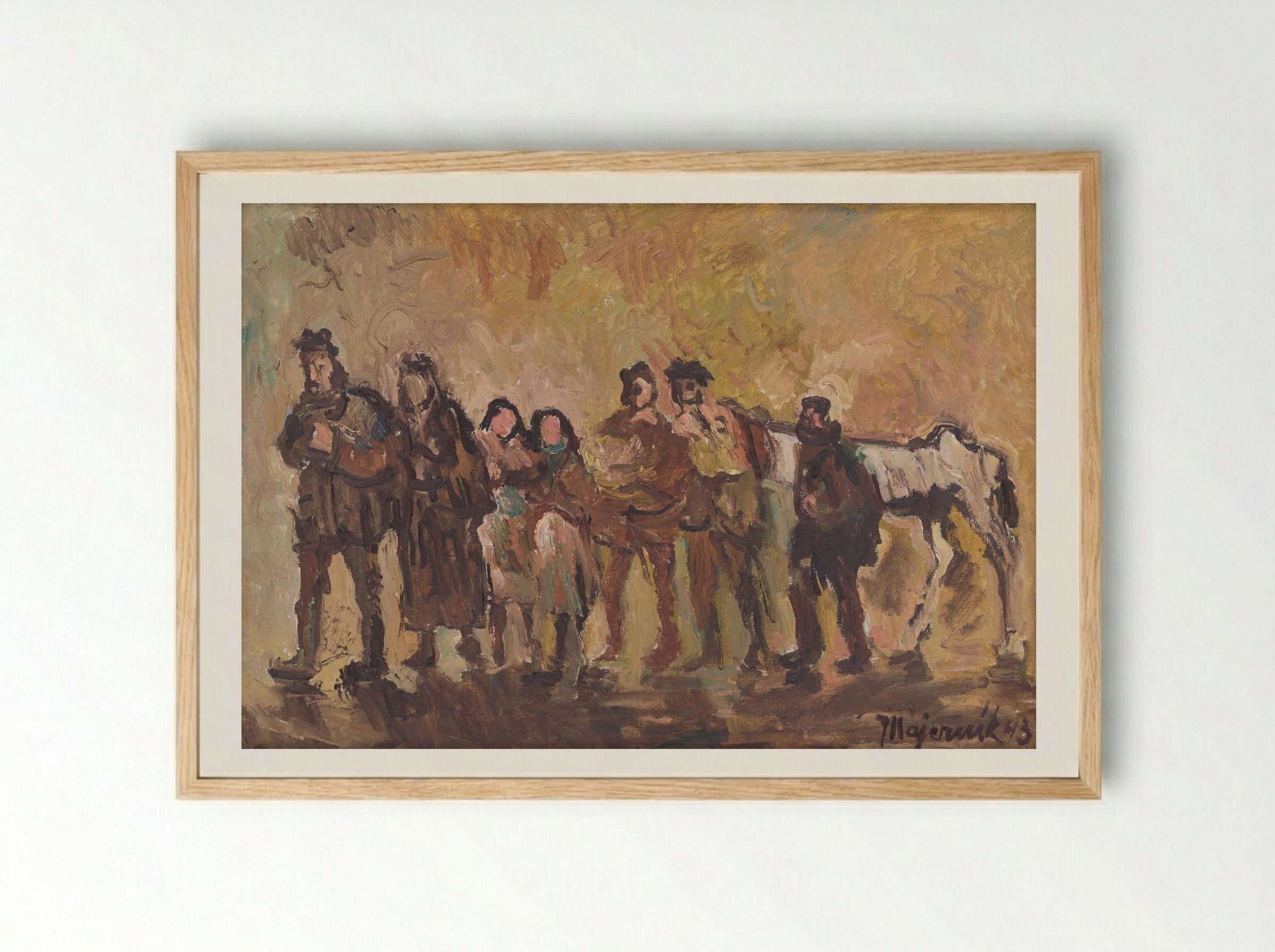 Exiles - Cyprián Majerník - Framed Print Wood