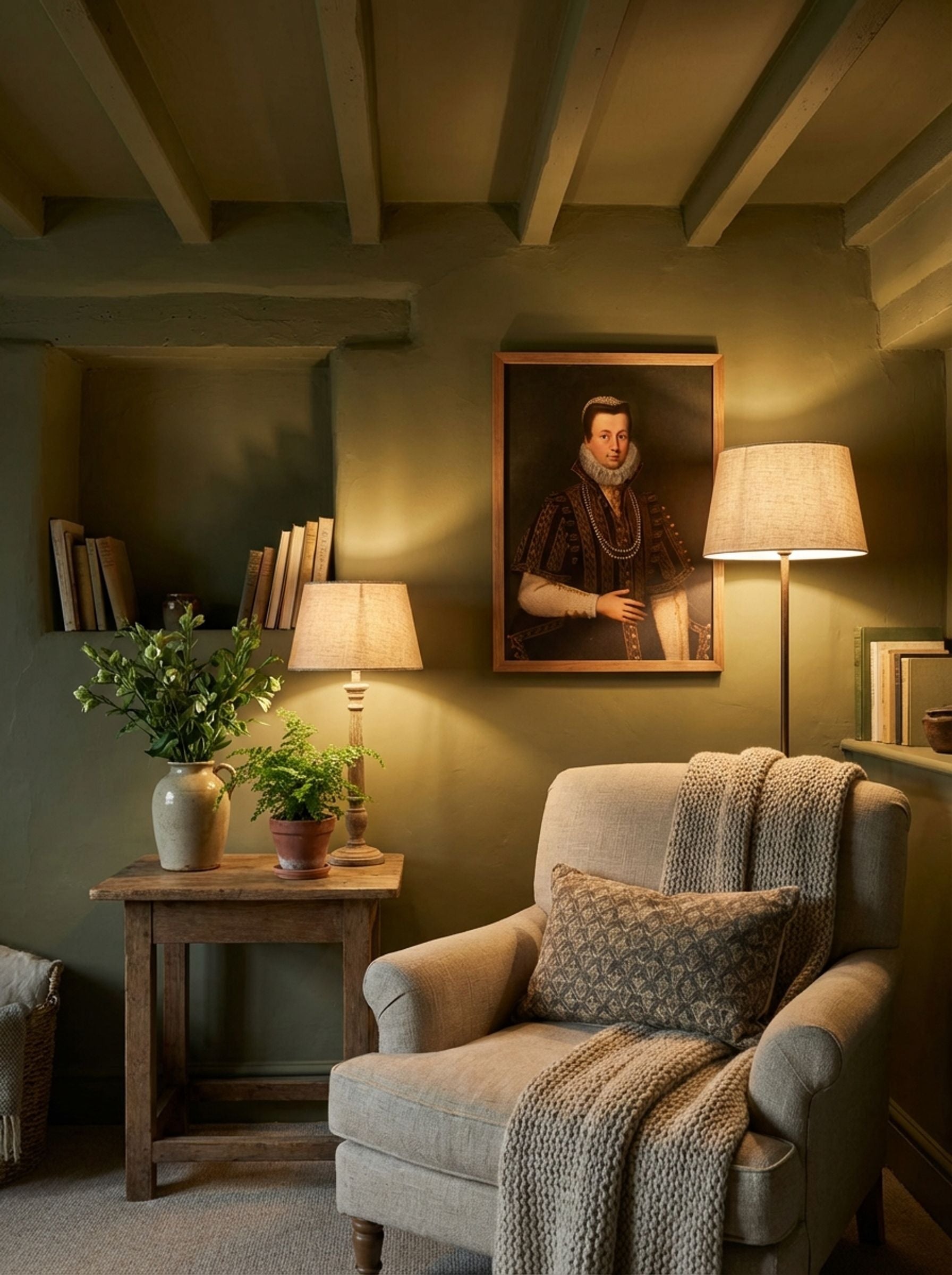 Portrait of a Lady with White Ruff - Fine Art Print - Lifestyle