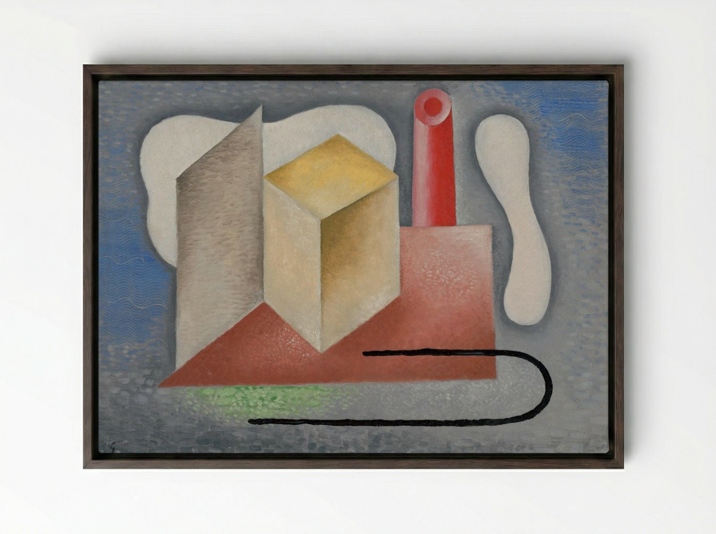 Factory - Mikuláš Galanda - Framed Canvas Dark Wood