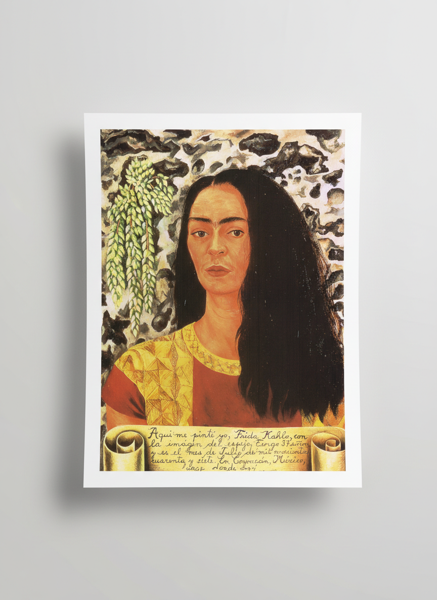 Self-Portrait with Loose Hair - Frida Kahlo - Poster