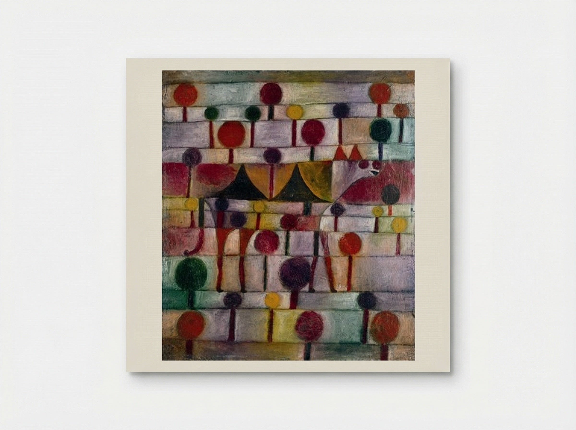 Camel in Rhythmic Tree Landscape - Paul Klee - Poster
