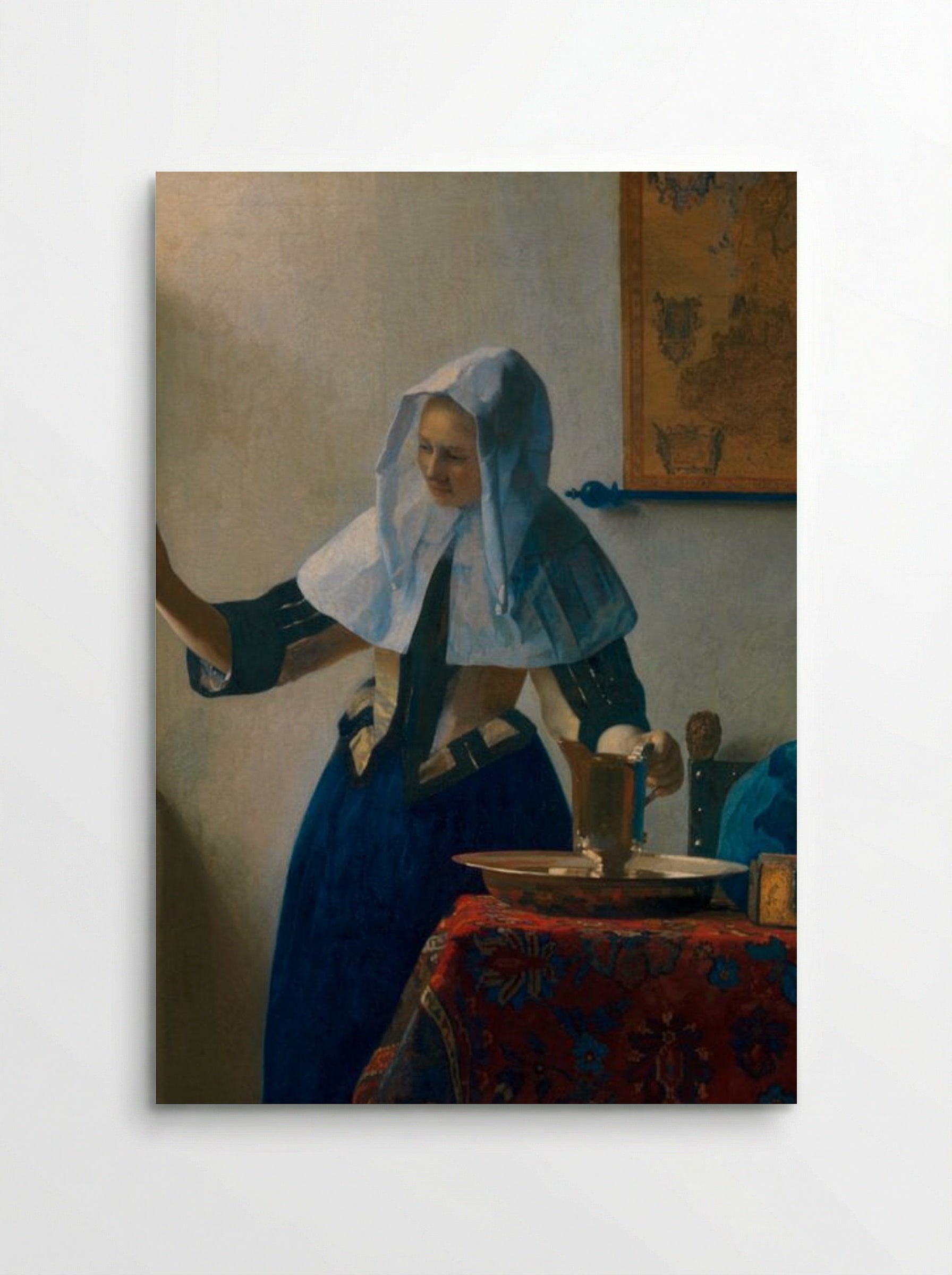 Young Woman with a Water Pitcher - Johannes Vermeer - Poster