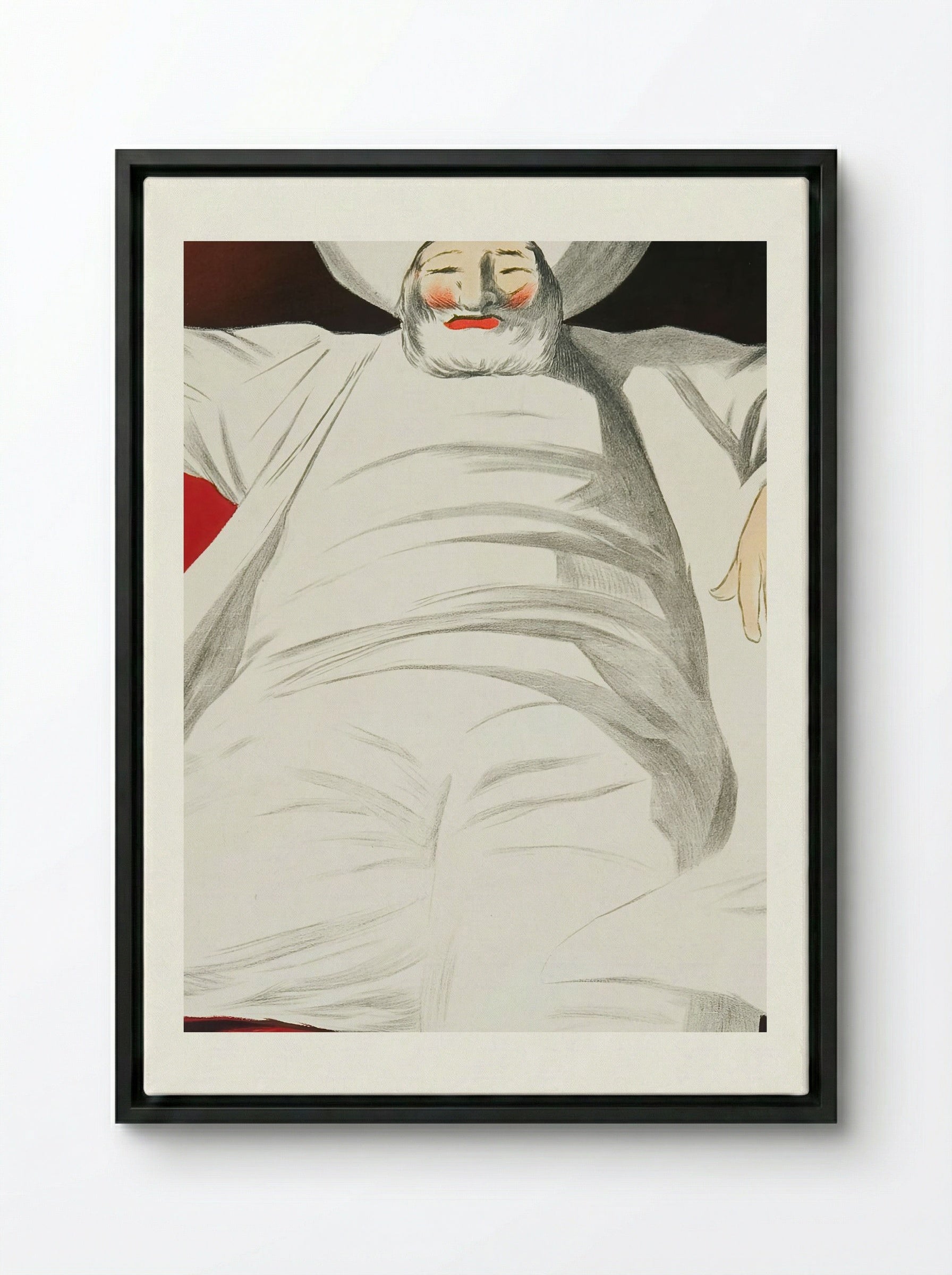 JOB Cigarettes - Leonetto Cappiello - Framed Canvas Black