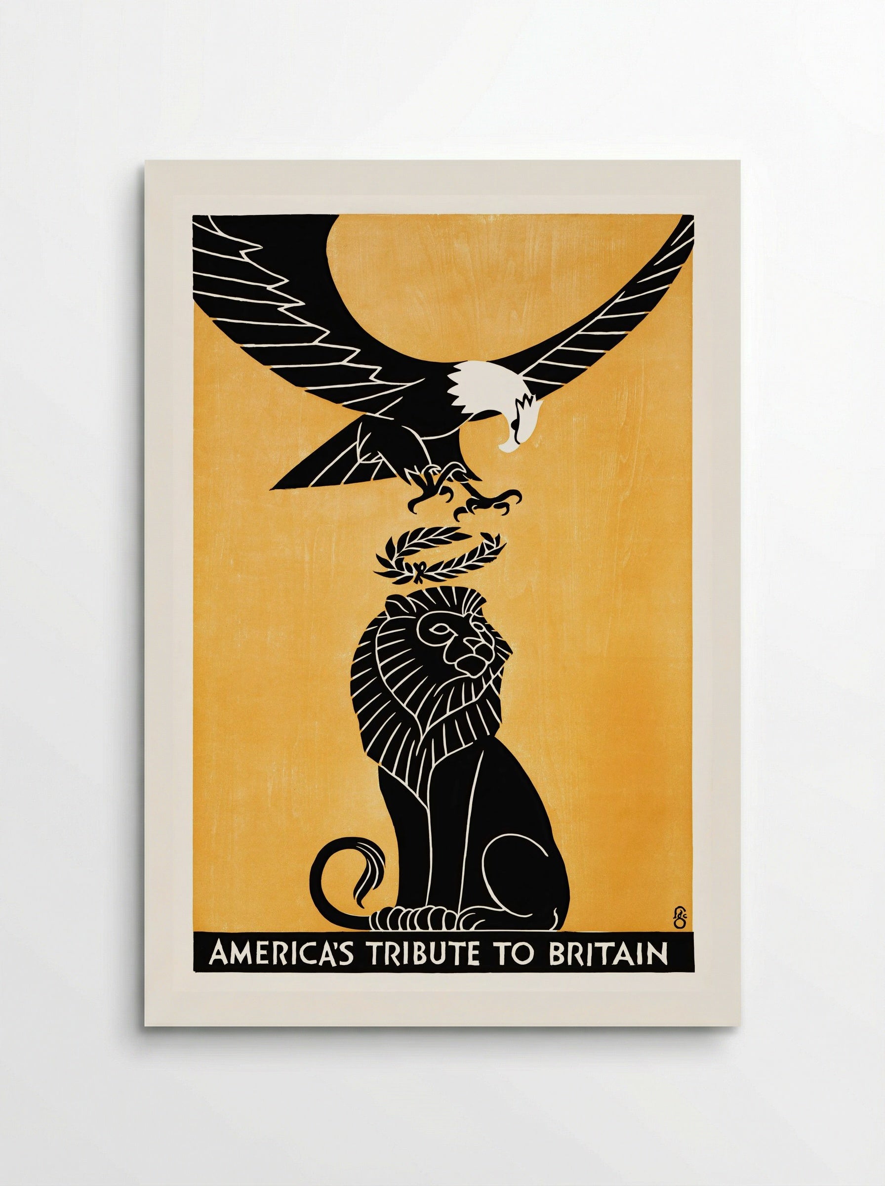 America's Tribute to Britain - Fred G. Cooper - Poster